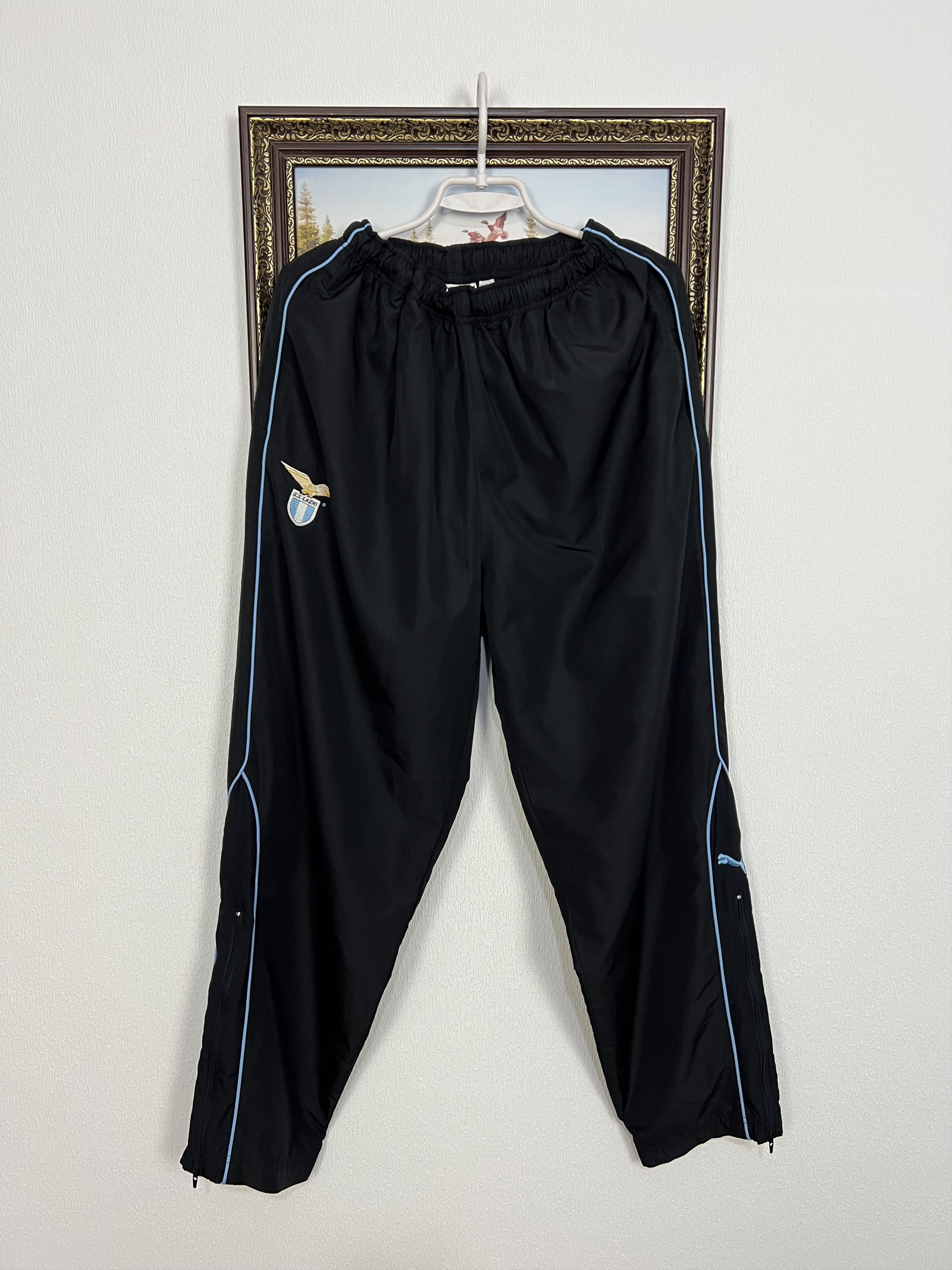 Puma Vintage Lazio Football Pants Soccer Athletic Sweatpants Size US 36 / EU 52 - 1 Thumbnail
