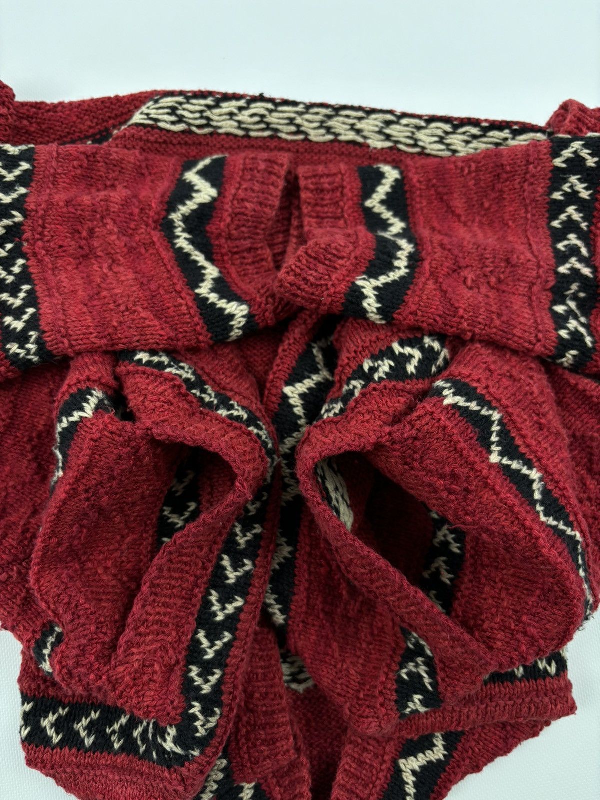 Lauren Ralph Lauren RARE Polo RRL Hand Knit Linen Aztec Navajo Striped Cardigan Size US M / EU 48-50 / 2 - 21 Thumbnail