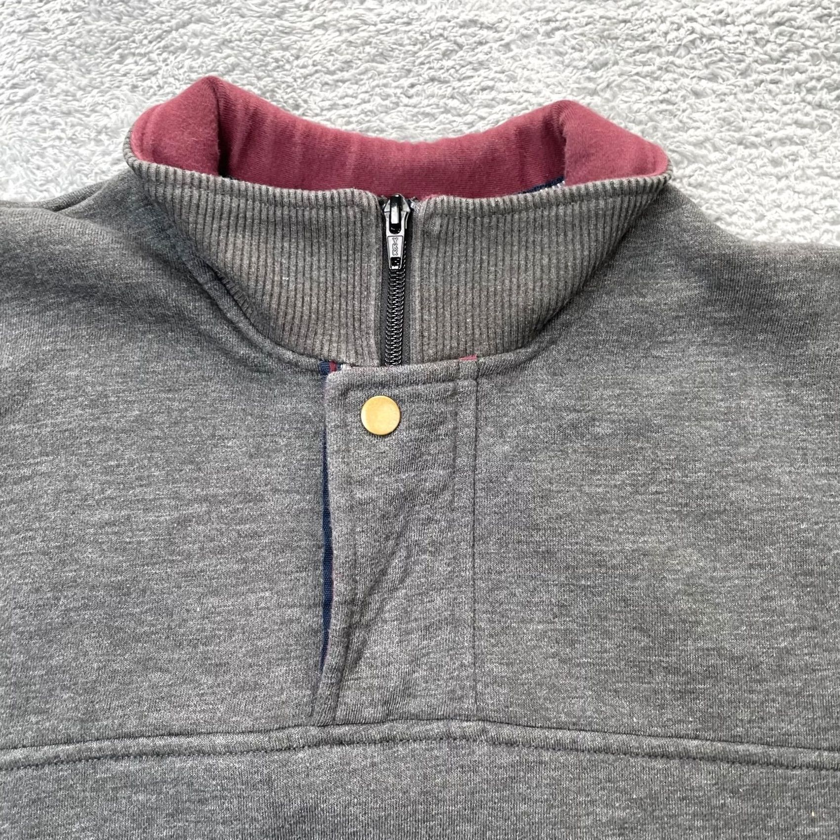 Orvis Orvis Sweatshirt Mens Medium Gray Cotton Mock Neck Quarter Zip Hiking Fishing Size US M / EU 48-50 / 2 - 3 Thumbnail
