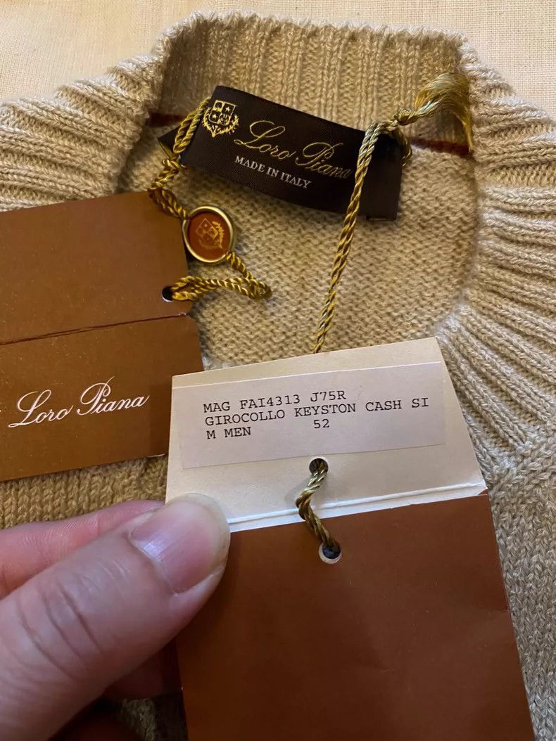 Loro Piana LORO PIANA Thick wool sweater with tuck Size US L / EU 52-54 / 3 - 7 Thumbnail