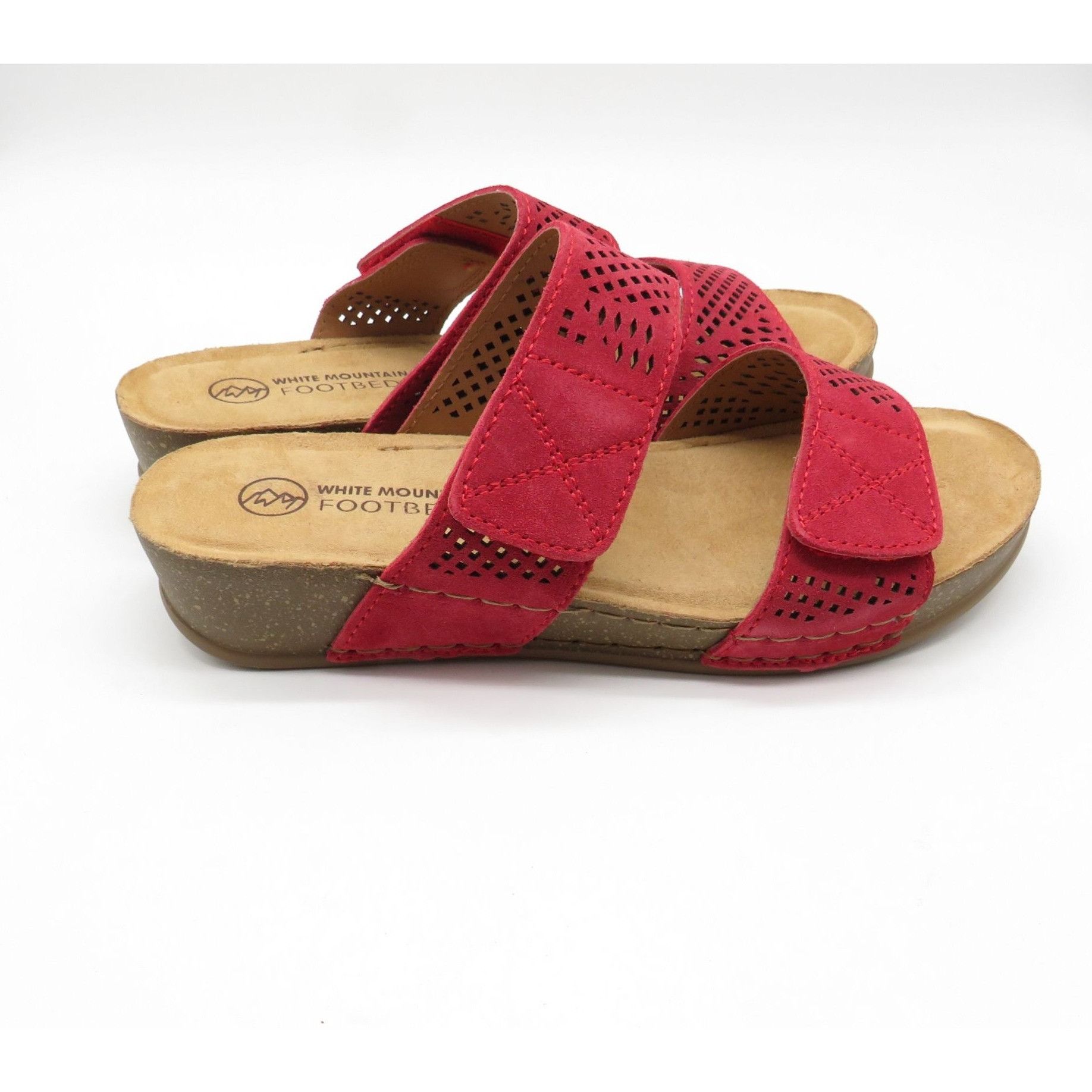Other White Mountain Footbeds Ferula Red Suede Leather Sandals Siz Size US 10 / IT 40 - 5 Thumbnail