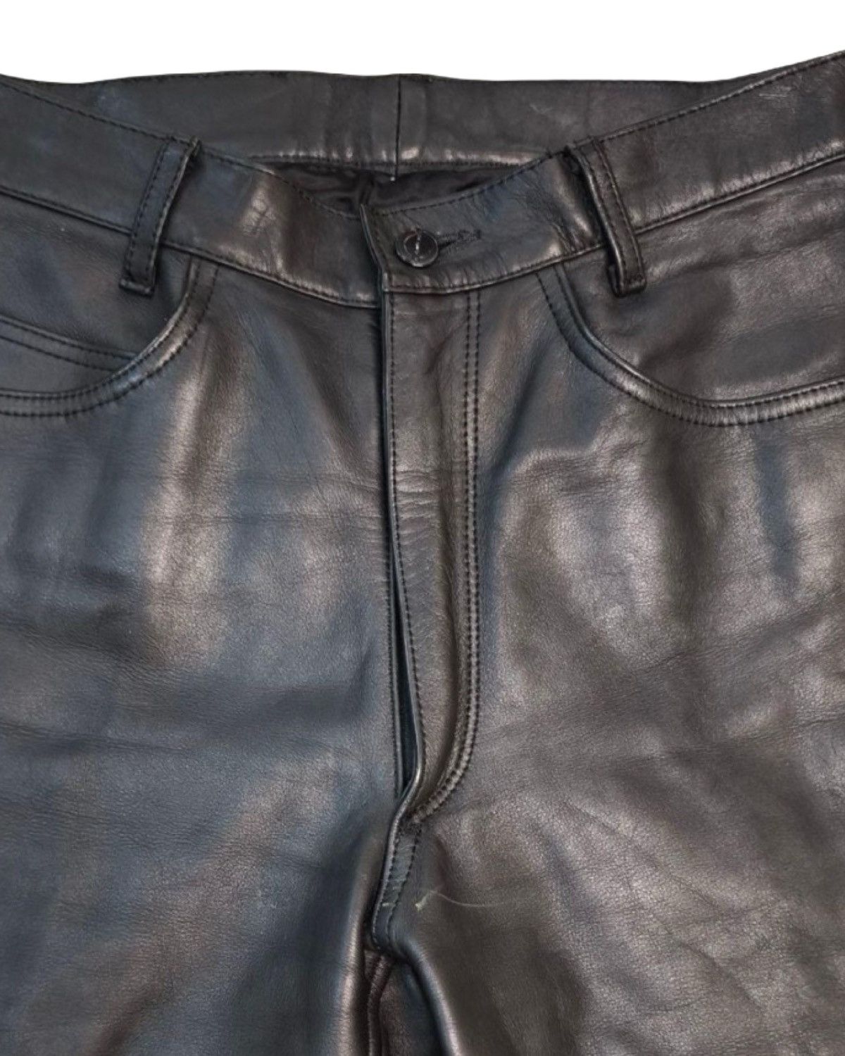 Kadoya Genuine Cow Hide Leather Biker Pants Size US 30 / EU 46 - 4 Thumbnail