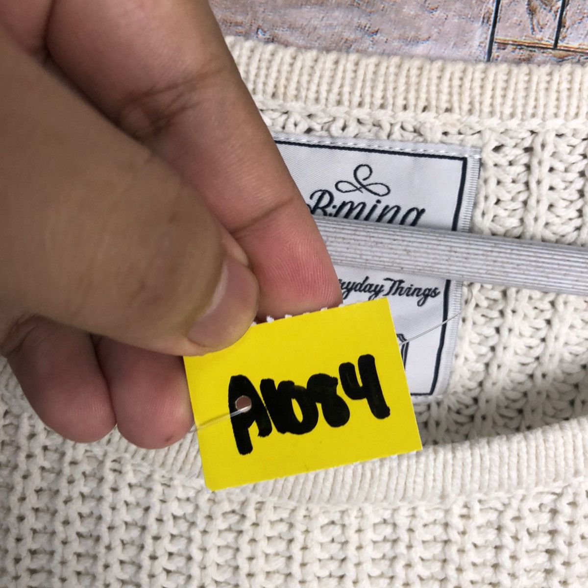 Beams Plus × Homespun Knitwear × Japanese Brand D Ming Beams White Knitwear #A1084 Size US M / EU 48-50 / 2 - 10 Thumbnail