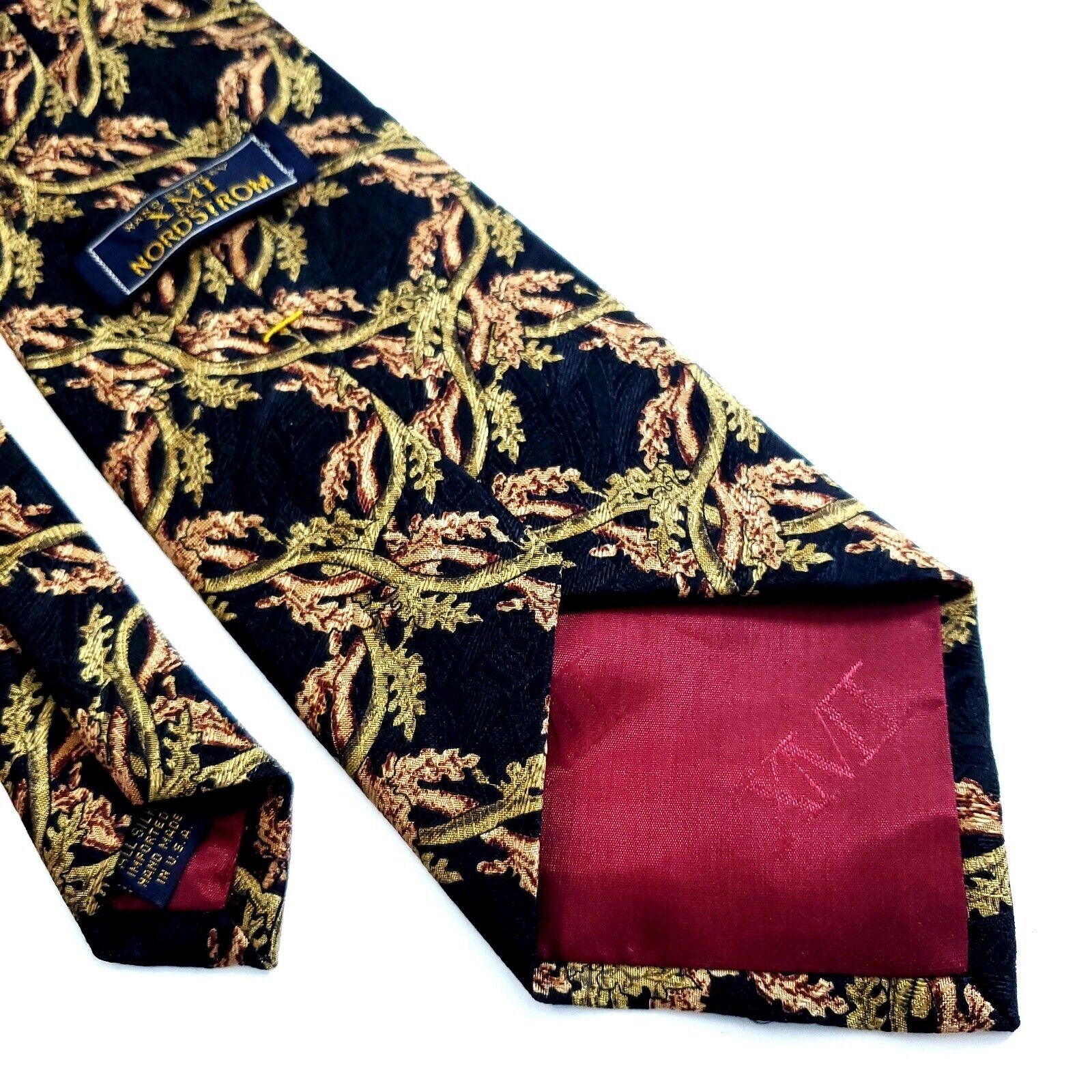 XMI Platinum XMI Nordstrom Black Tan Brown Floral Jacquard Print Short Wi Size ONE SIZE - 5 Thumbnail