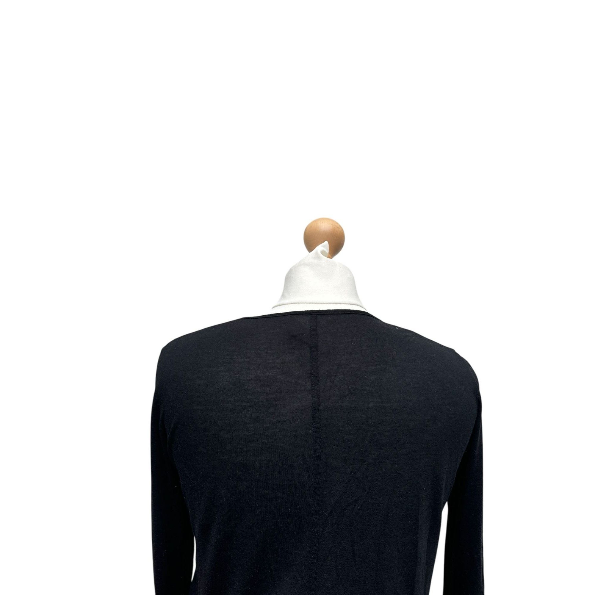 Helmut Lang Black Long-Sleeve Top Size S / US 4 / IT 40 - 5 Thumbnail