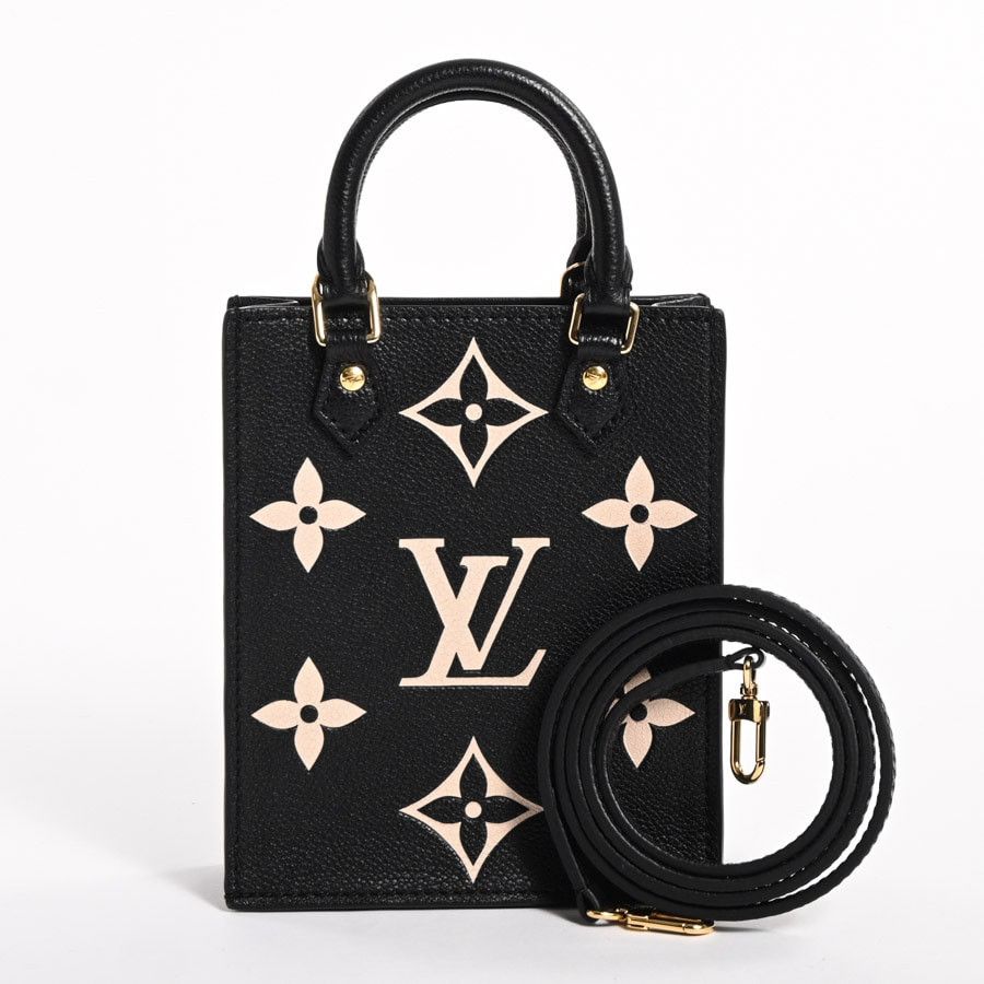 Louis Vuitton Petite Sac Plat Shoulder Bag Bicolor Emplant