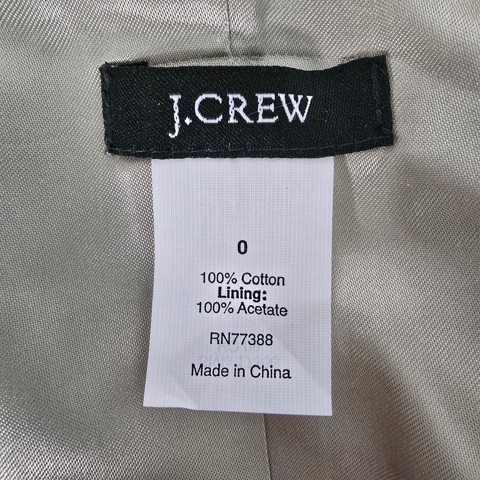 J.Crew J. Crew Velvet Velour Blazer Jacket Peplum Rouching Size 0 Size XS / US 0-2 / IT 36-38 - 12 Thumbnail