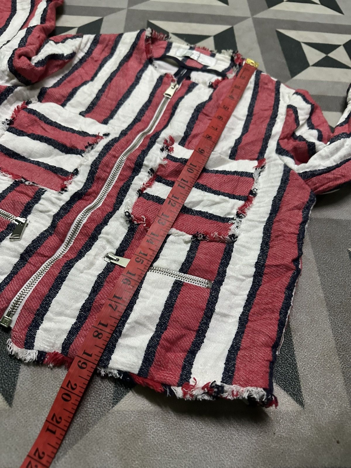 Zara Zara striped cropped jacket Melissa and joe Size M / US 6-8 / IT 42-44 - 13 Thumbnail