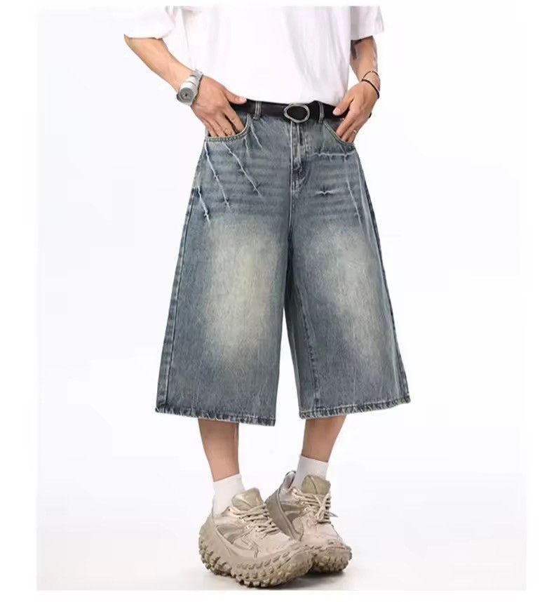 Jean Wide Leg Loose Jorts Size US 27 - 4 Thumbnail