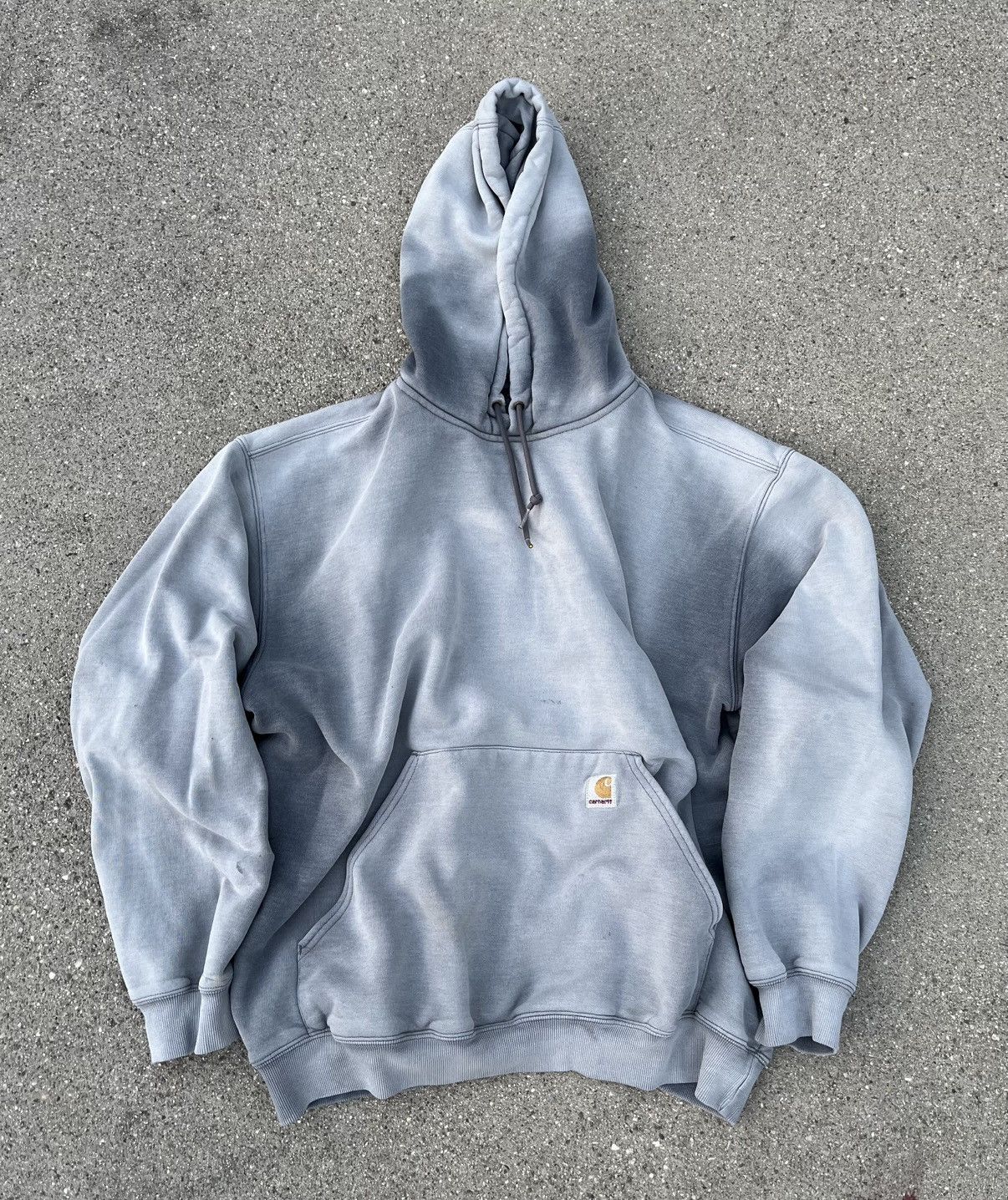 Custom Carhartt Hoodie Sun Fade Distressed Thrashed
