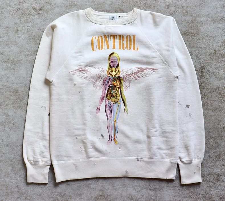 Saint Michael Saint Michael White angel round neck hoodie Size US M / EU 48-50 / 2 - 1 Thumbnail