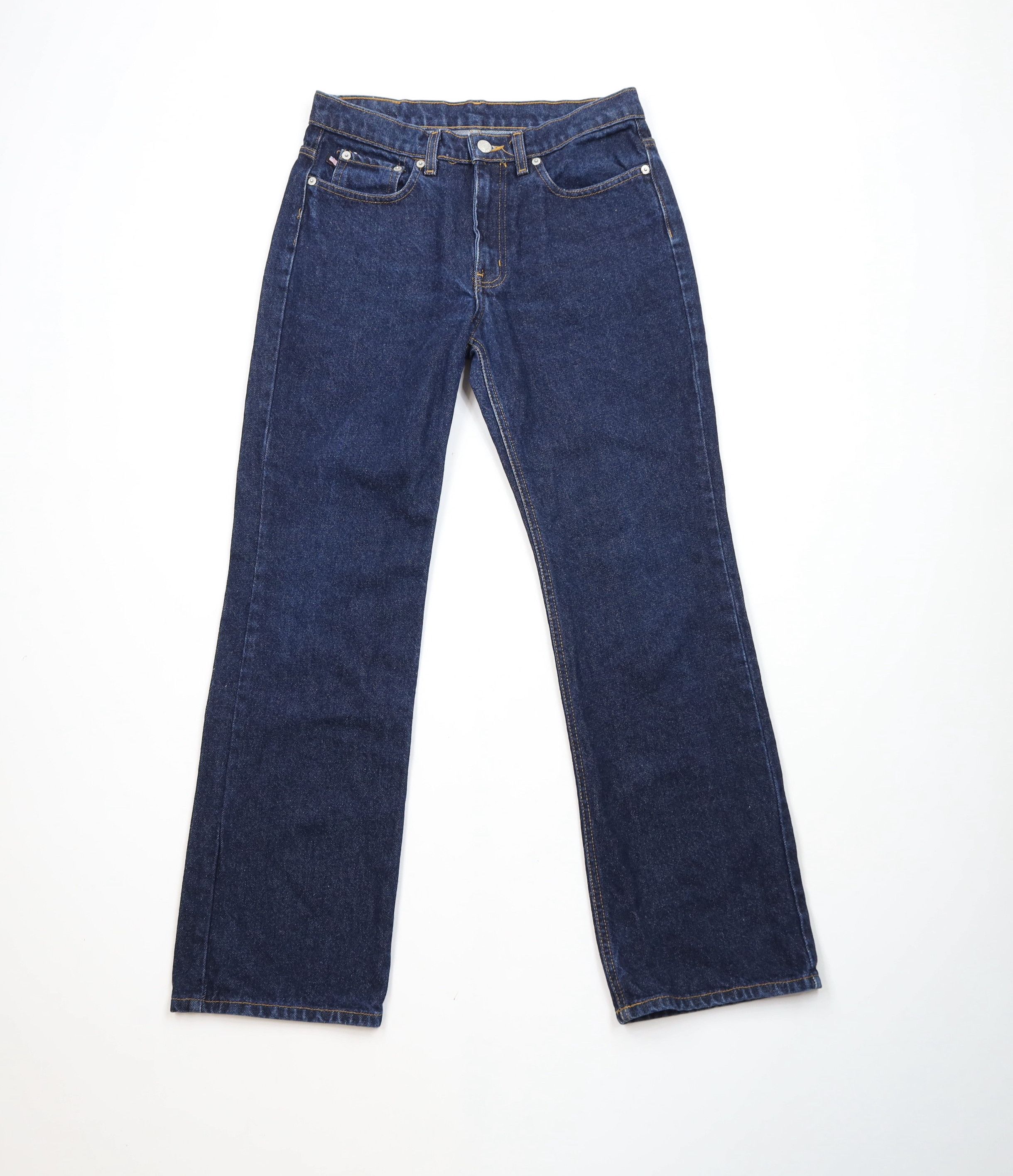 Ralph Lauren Vintage 90s Ralph Lauren Spell Out Bootcut Denim Jeans Blue Size 28" / US 6 / IT 42 - 1 Thumbnail