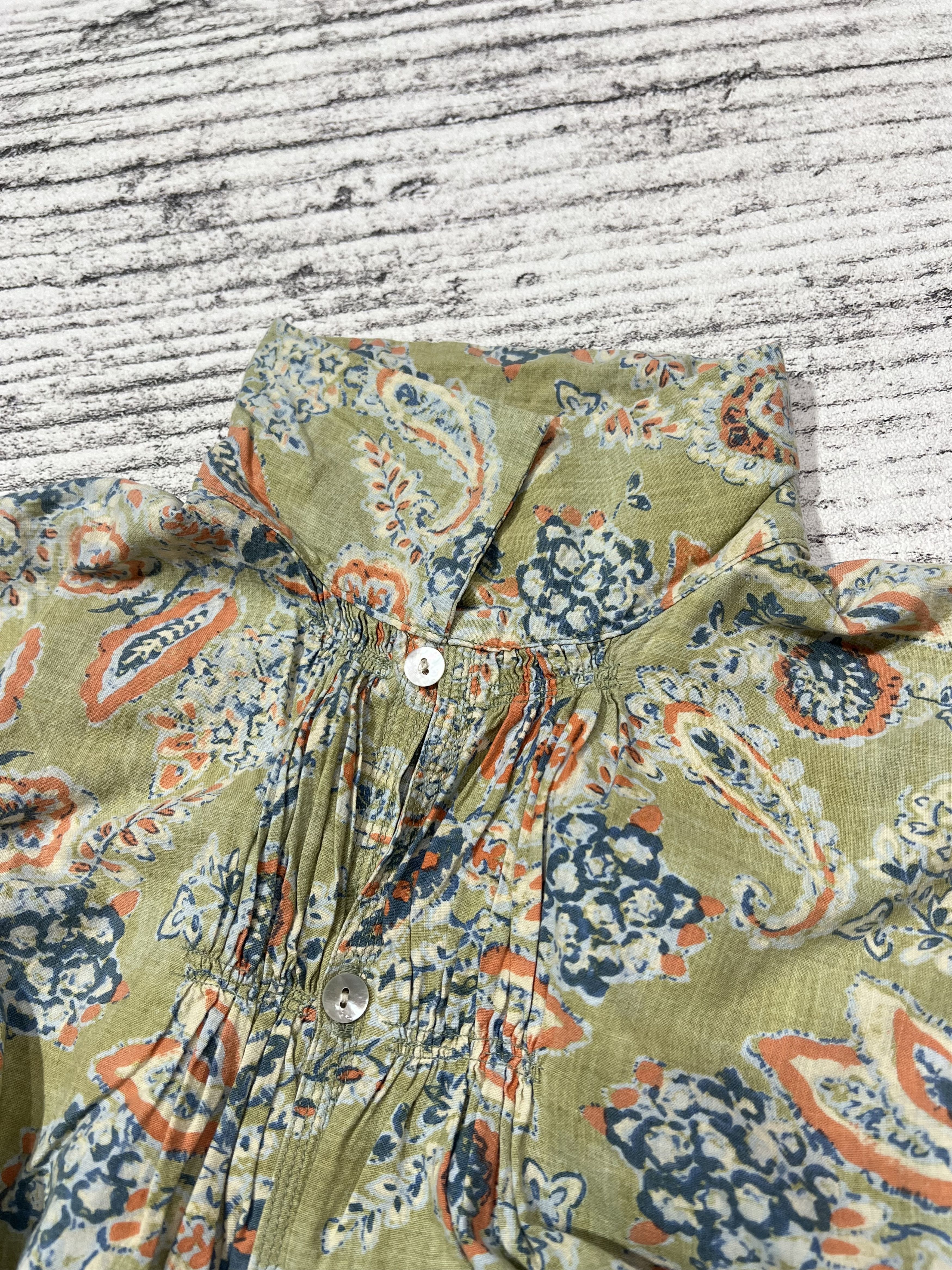 45rpm 2000s 45 RPM Studio Floral Pattern Print Shirt Size US L / EU 52-54 / 3 - 6 Thumbnail