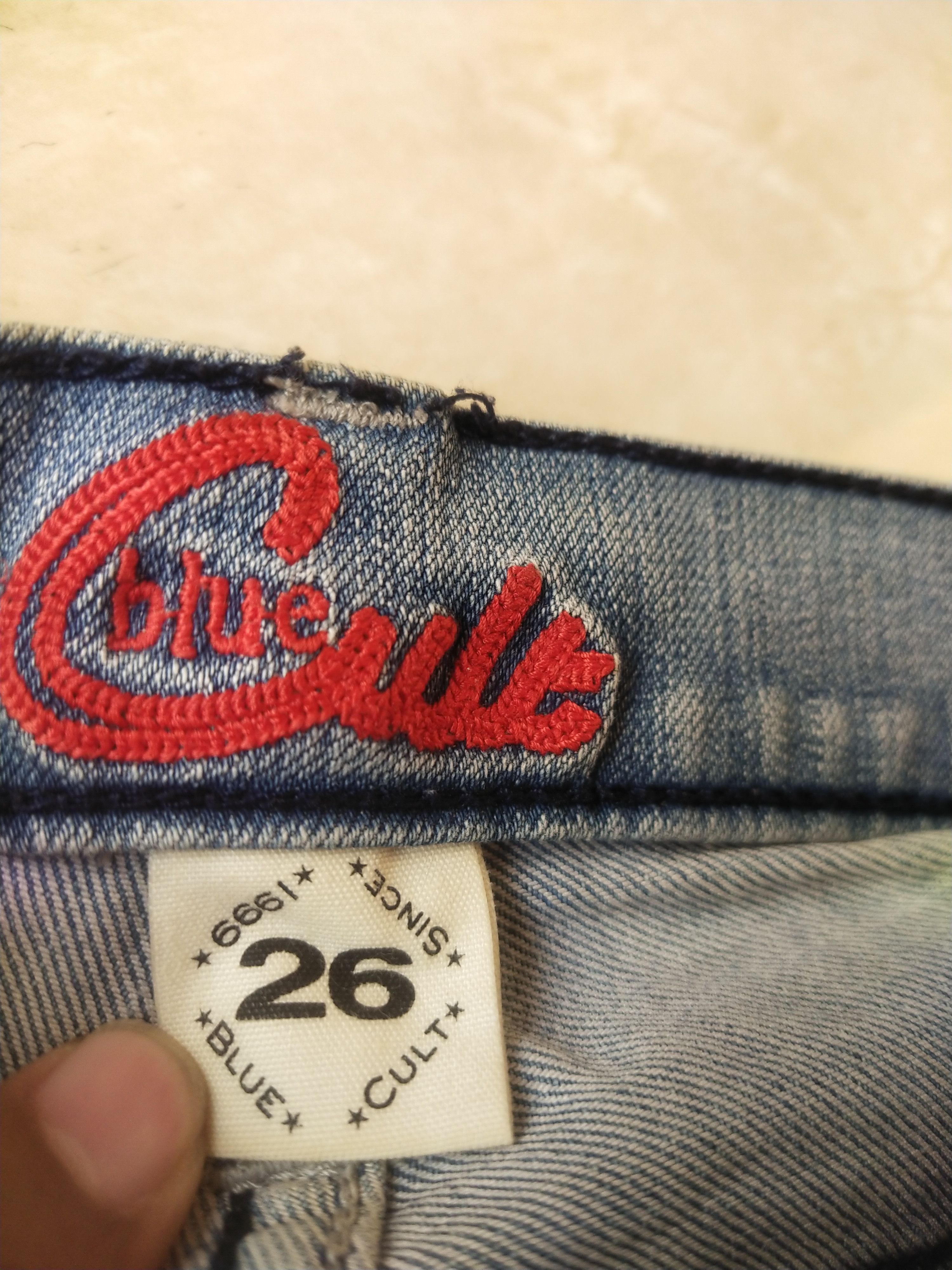 Hysteric Glamour Blue Cult Y2K Bootcut Jeans – Japan Market Rare Denim Size 31" - 7 Thumbnail
