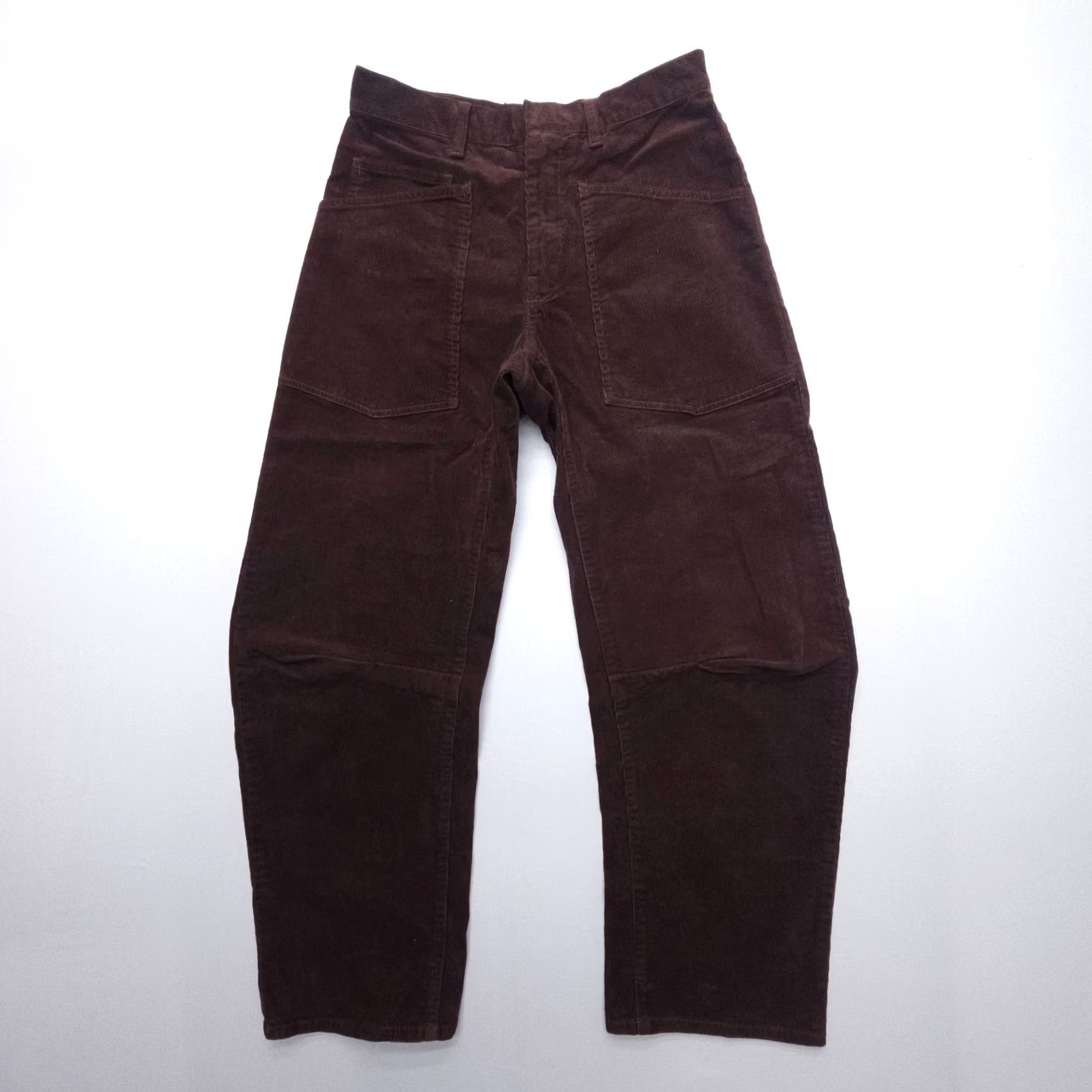 Nili Lotan Nili Lotan Shon Pants Womens 00 Espresso Corduroy High Rise Wide-Leg EUC Brown Cotton Blend Regular 26in Inseam Fashion Pants Womens Size 24" / US 00 / IT 34 - 2 Thumbnail