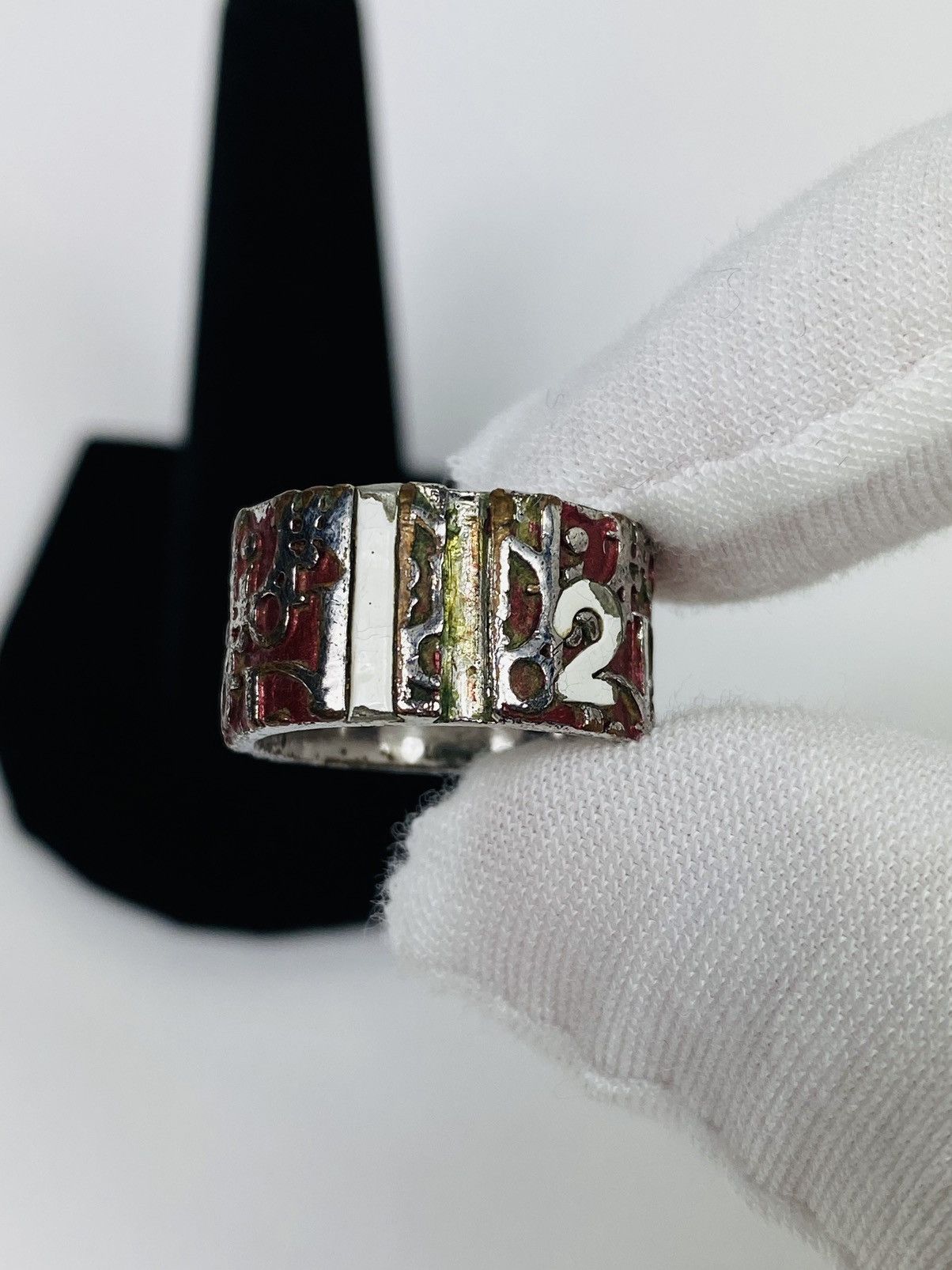 Dior Dior Red Trotter 2 ring size 5 Size ONE SIZE - 4 Thumbnail