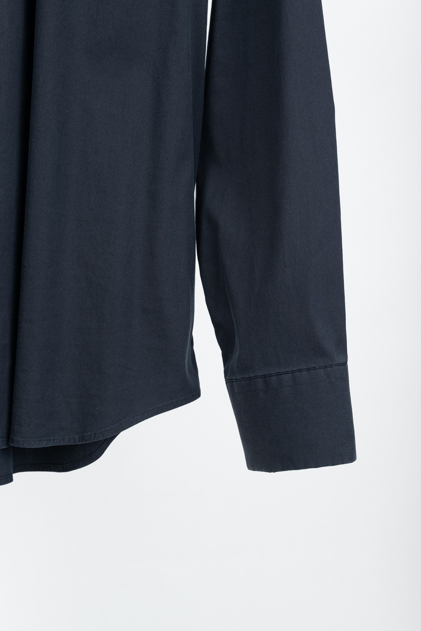 Prada Prada Navy Cotton-Poplin Buttoned Shirt Size US XL / EU 56 / 4 - 6 Thumbnail