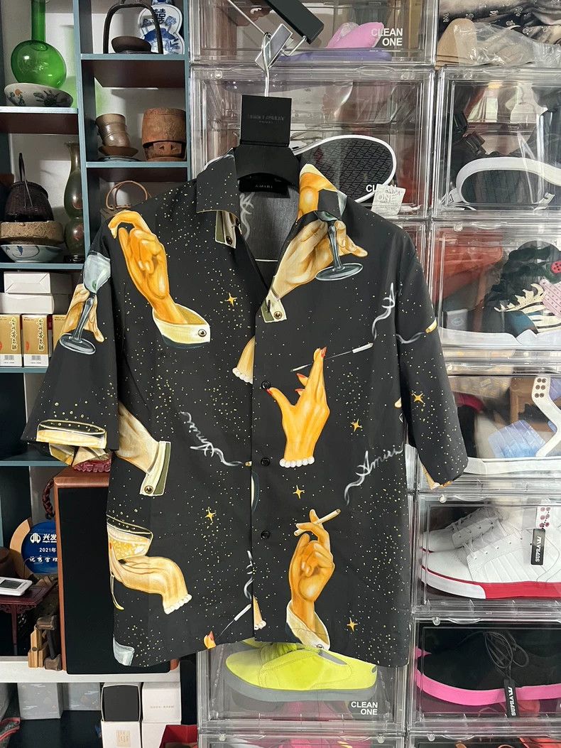 Amiri Amiri Starry Cocktail Shirt-dmc Size US XS / EU 42 / 0 - 1 Thumbnail