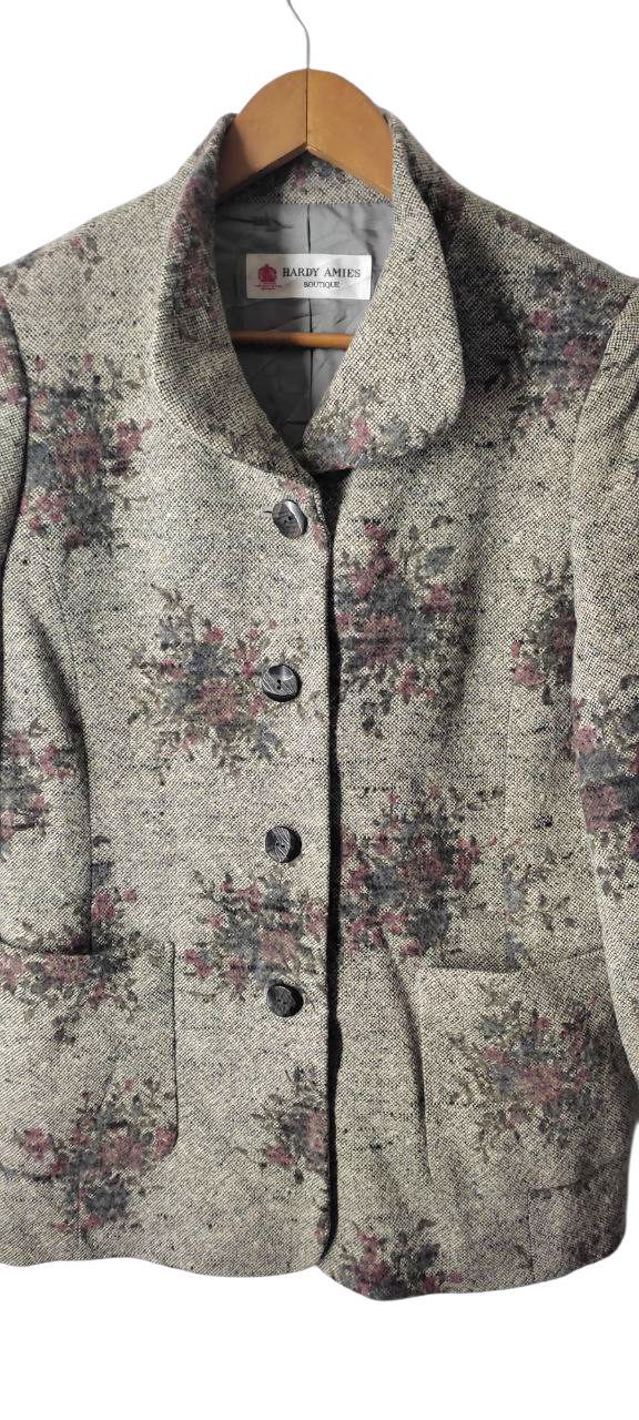 Hardy Amies HARDY AMIES ITALY FLORA COAT JACKET Size M / US 6-8 / IT 42-44 - 4 Thumbnail