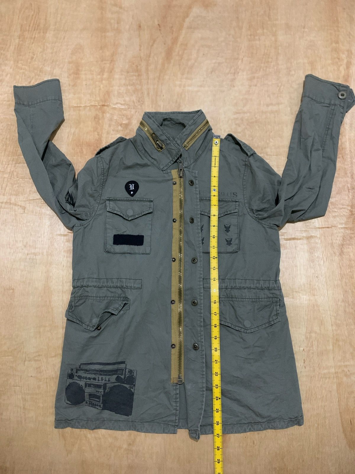 Hysteric Glamour TS 069 US Guitar Army Jacket Ifsixwasnine Punk Style Size US M / EU 48-50 / 2 - 12 Thumbnail