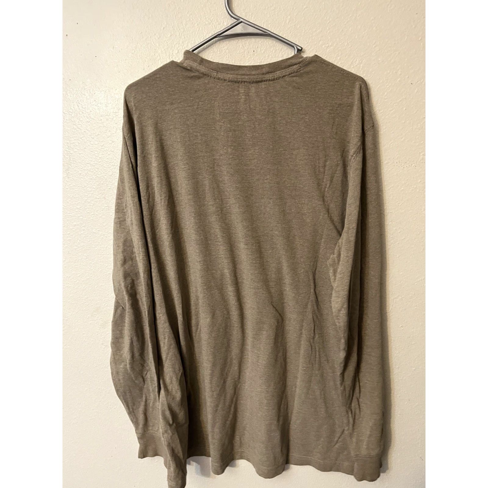 Old Navy Old Navy Graphic Tee Shirt Men XL Beige Brown Long Sleeve Crew Neck Colorful Pattern Knit Cotton T-Shirt All Seasons Size US XL / EU 56 / 4 - 2 Thumbnail