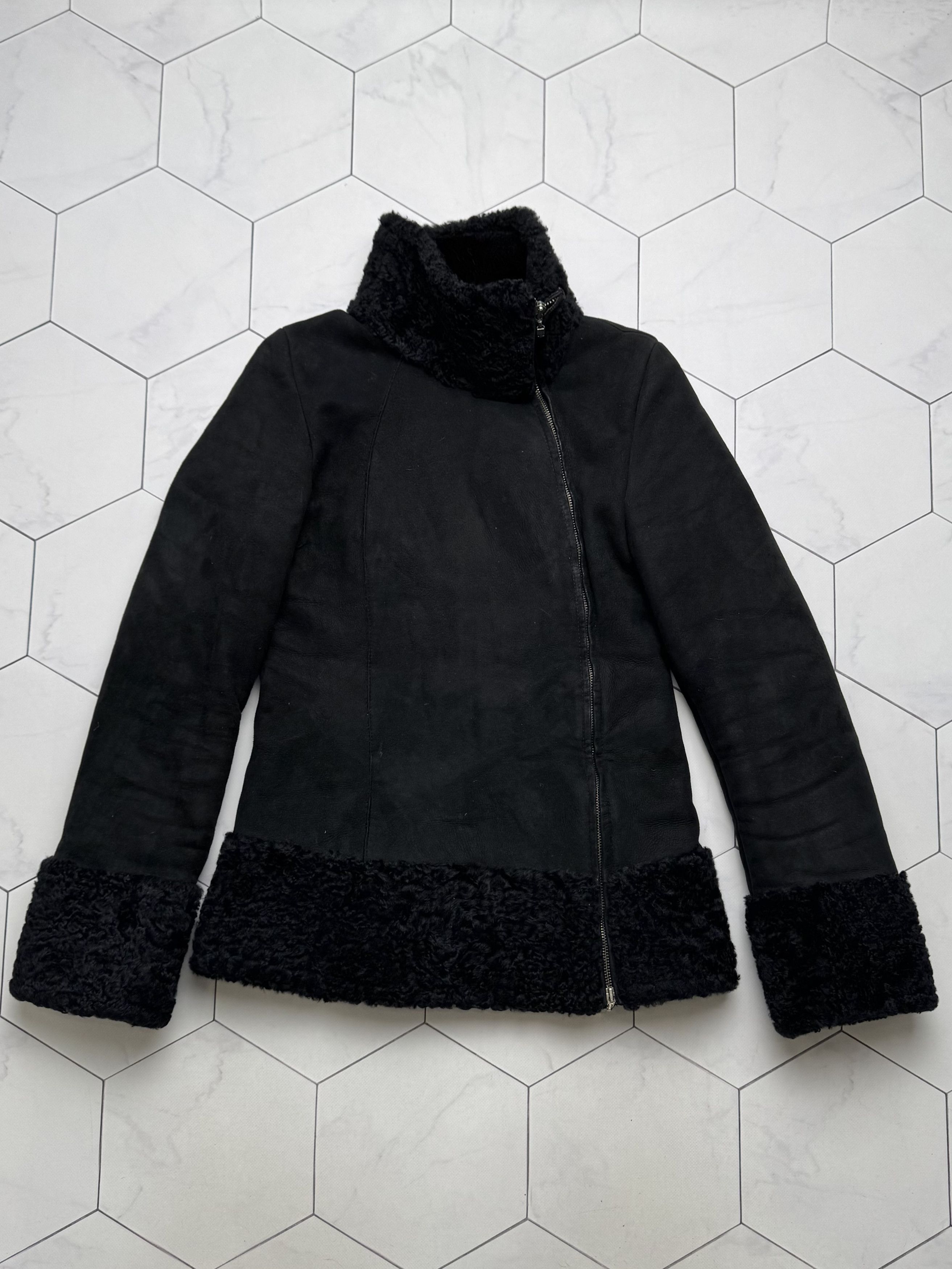Japanese Brand Vintage Real Sheepskin Jacket (B550)E2D15 Size S / US 4 / IT 40 - 1 Thumbnail
