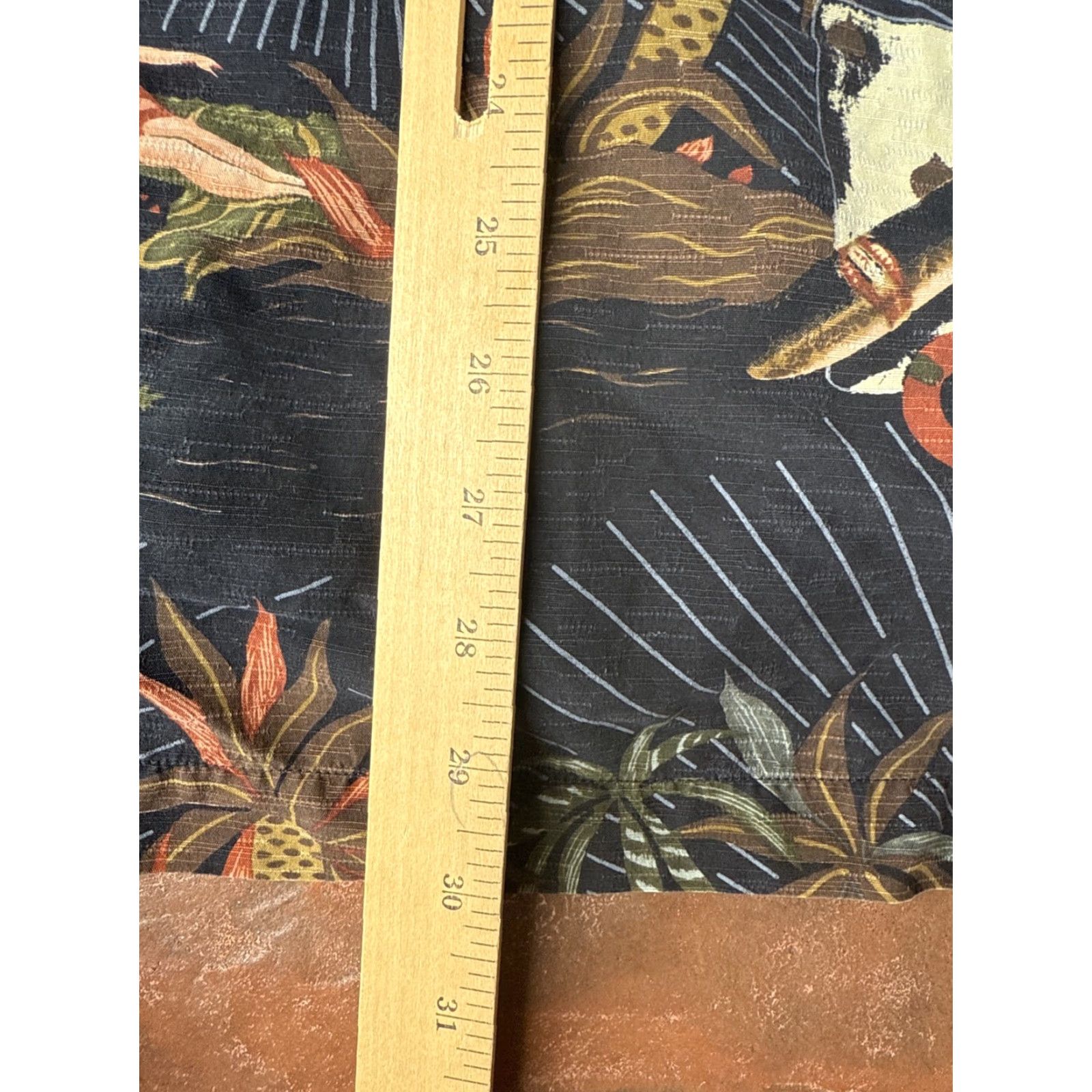 Tommy Bahama VINTAGE? No — Tommy Bahama Hula Girl Silk Hawaiian Shirt XL Black Button-Up Short Sleeve Men’s Shirt Size US XL / EU 56 / 4 - 5 Thumbnail
