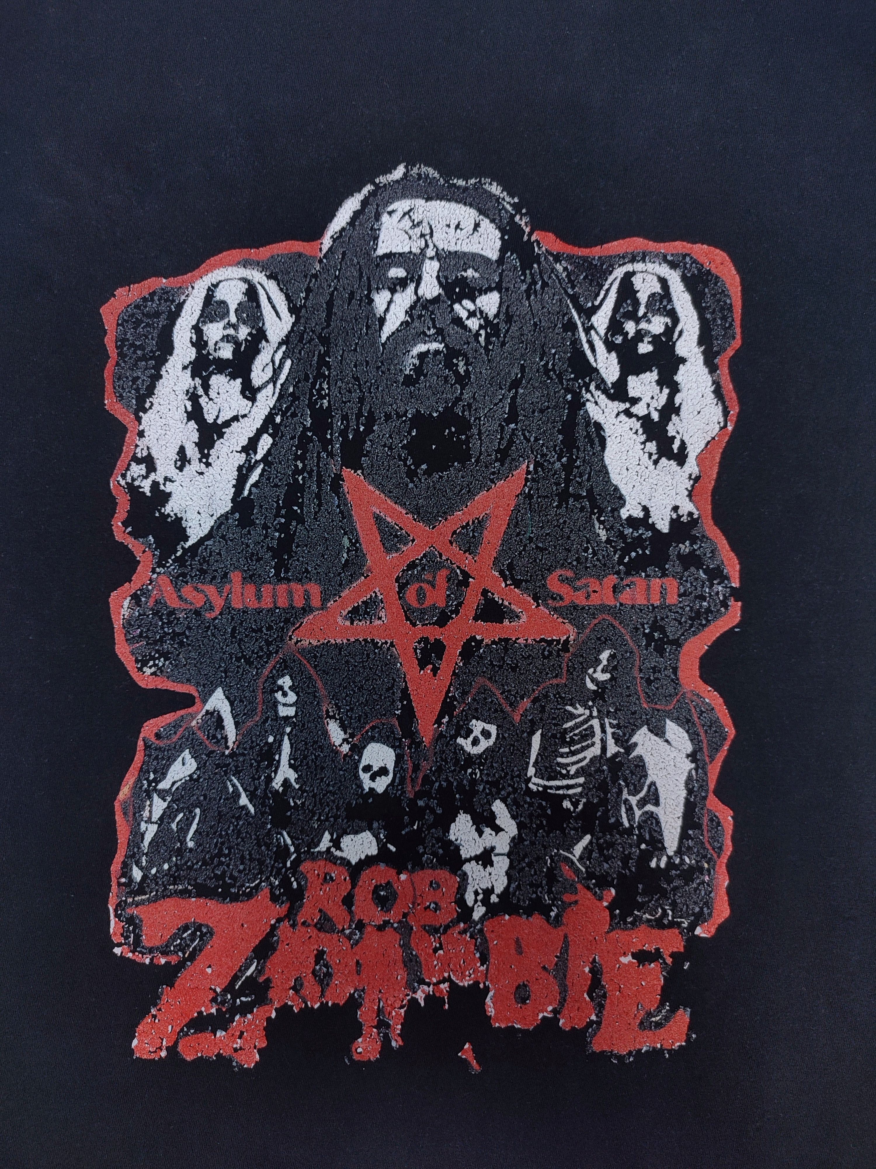 Band Tees Rob Zombie Asylum of Satan Long sleeve t-shirt Size US M / EU 48-50 / 2 - 8 Thumbnail