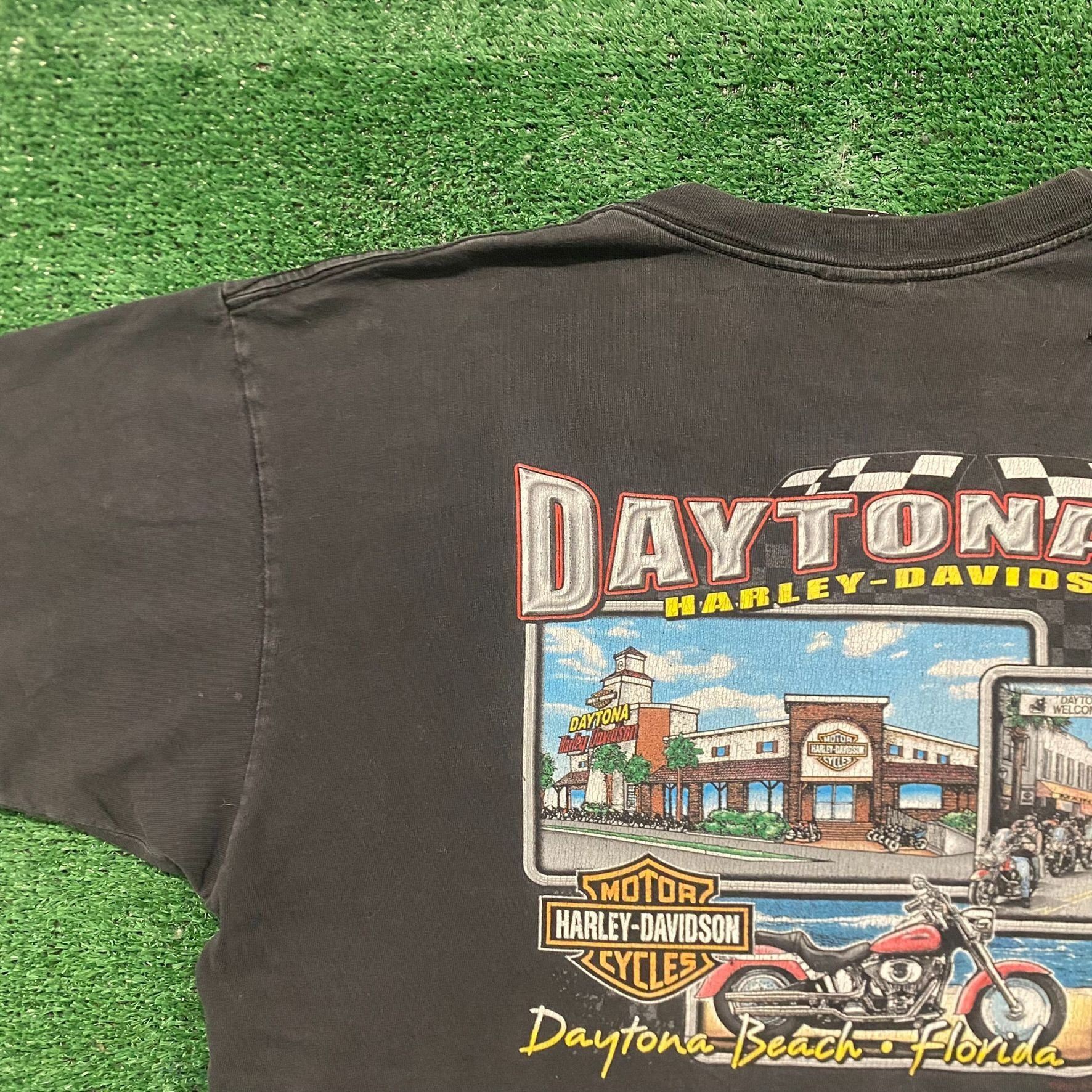 Harley Davidson Vintage Y2K Harley Davidson Motorcycle Daytona Bike Week Tee Size US XXL / EU 58 / 5 - 6 Thumbnail
