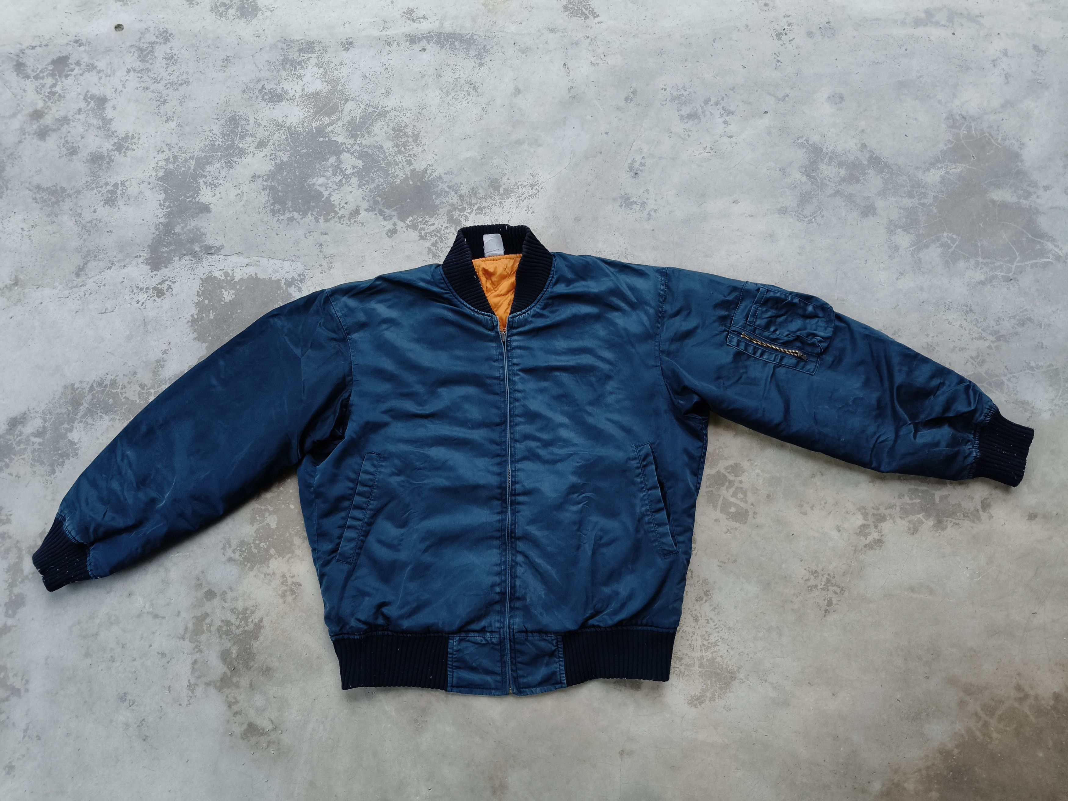 Japanese Brand Vintage Aviation Winter bomber jacket Size US L / EU 52-54 / 3 - 3 Thumbnail