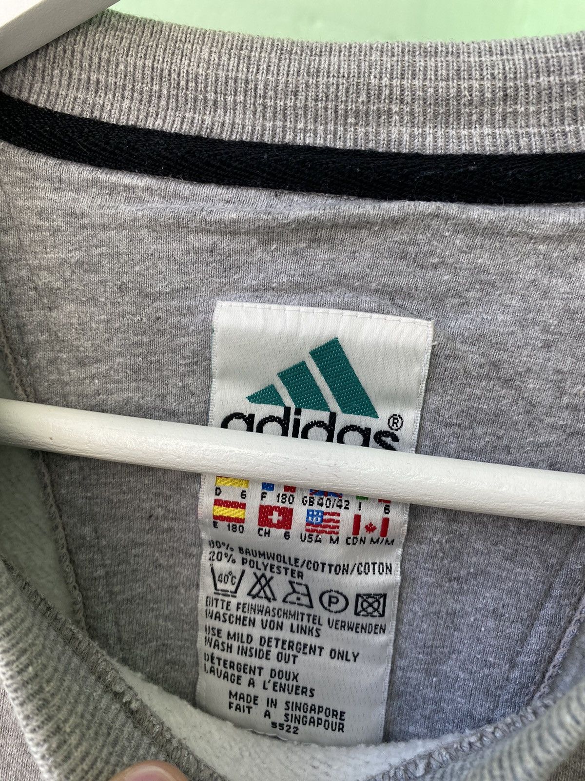 Equipment Adidas Equipment Vintage Sweatshirt Gray Size US XL / EU 56 / 4 - 8 Thumbnail