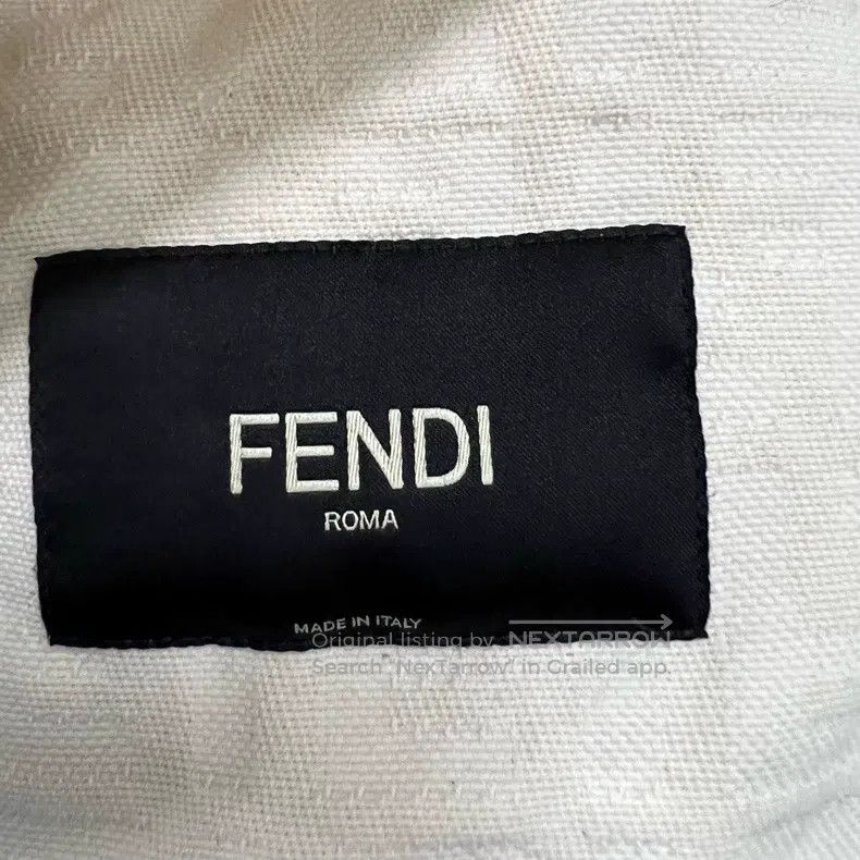 Fendi Fendi Beige Double F Embossed Denim Jacket Size US S / EU 44-46 / 1 - 4 Thumbnail