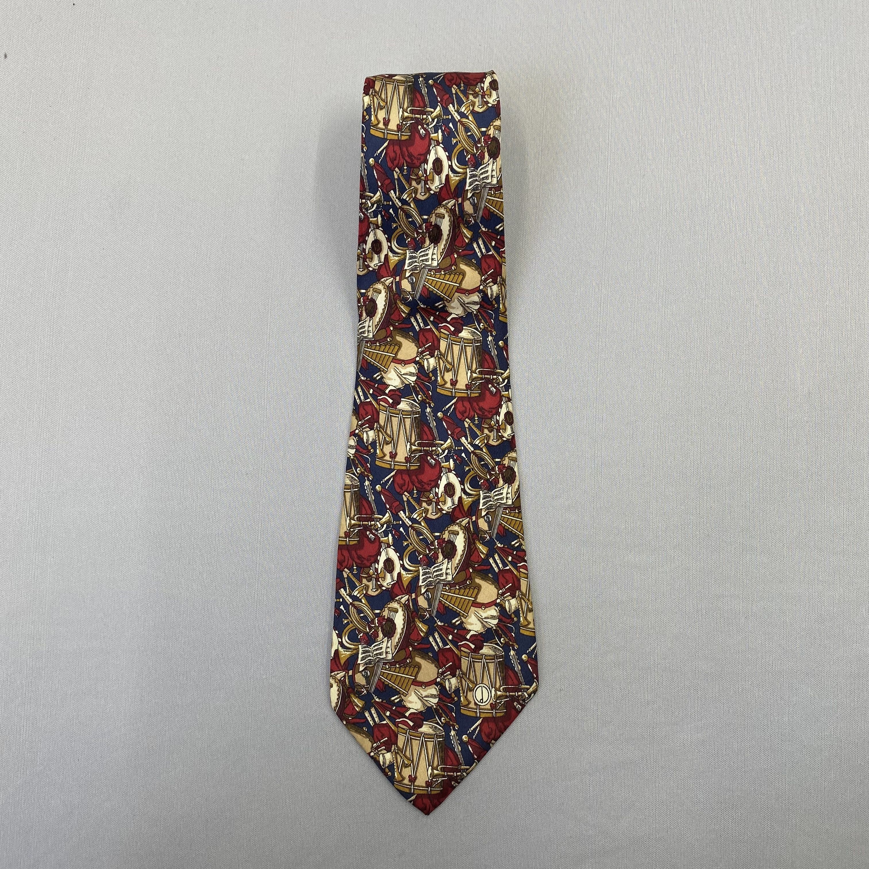 Alfred Dunhill Vintage Alfred Dunhill SILK Necktie Cravate Pure Silk Size ONE SIZE - 3 Thumbnail