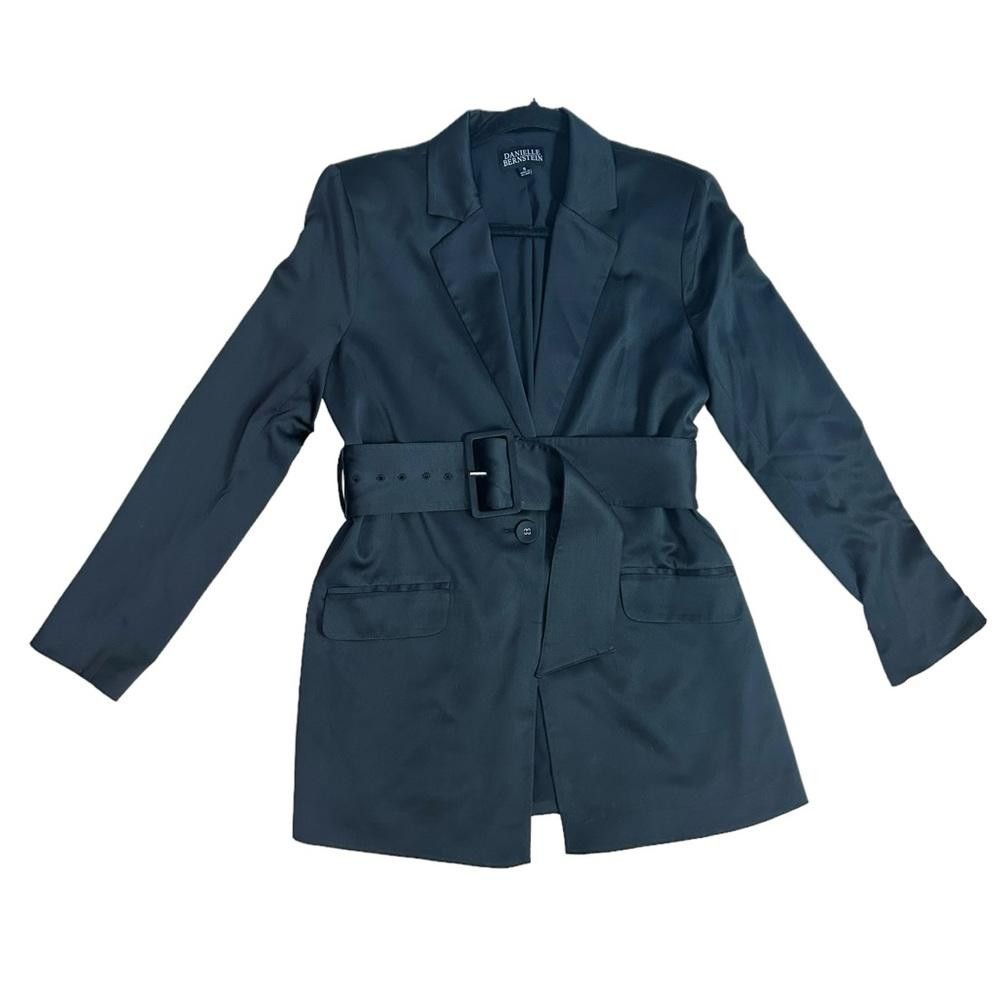 REVOLVE Danielle Bernstein l Belted Satin Blazer Small Size S / US 4 / IT 40 - 2 Thumbnail