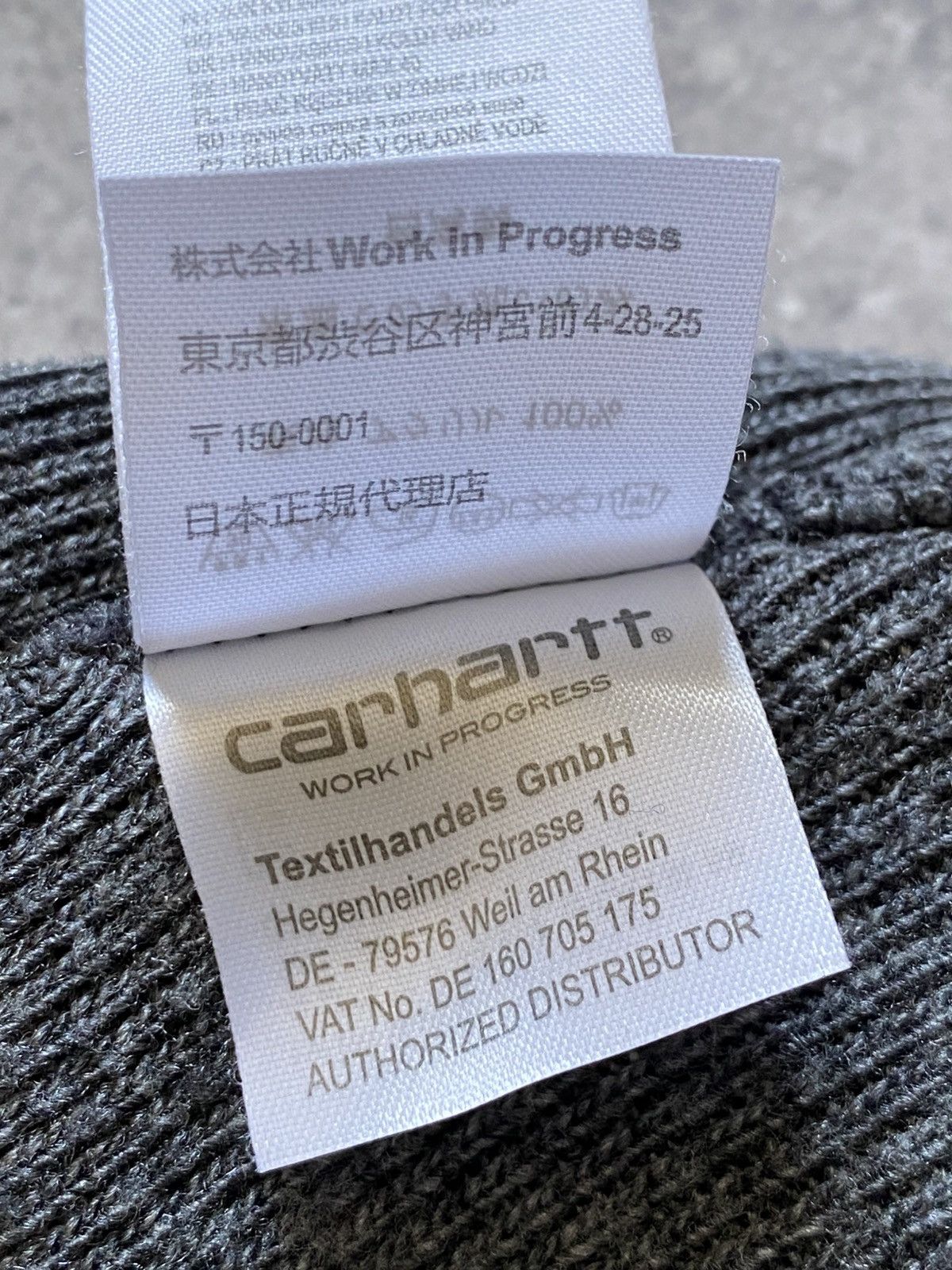 Carhartt Carhartt Hat Gray Logo One Size Men’s Acrylic Size ONE SIZE - 8 Thumbnail
