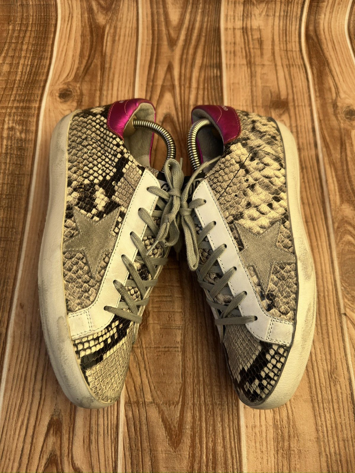 Golden Goose Golden Goose Snake Print Leather Lowtop Sneaks. Size US 7 / EU 40 - 5 Thumbnail