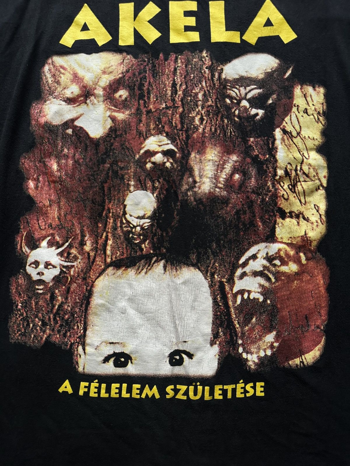 Band Tees Akela a felelem szuletese vintage rare 1994 thrash metal tee Size US M / EU 48-50 / 2 - 3 Thumbnail