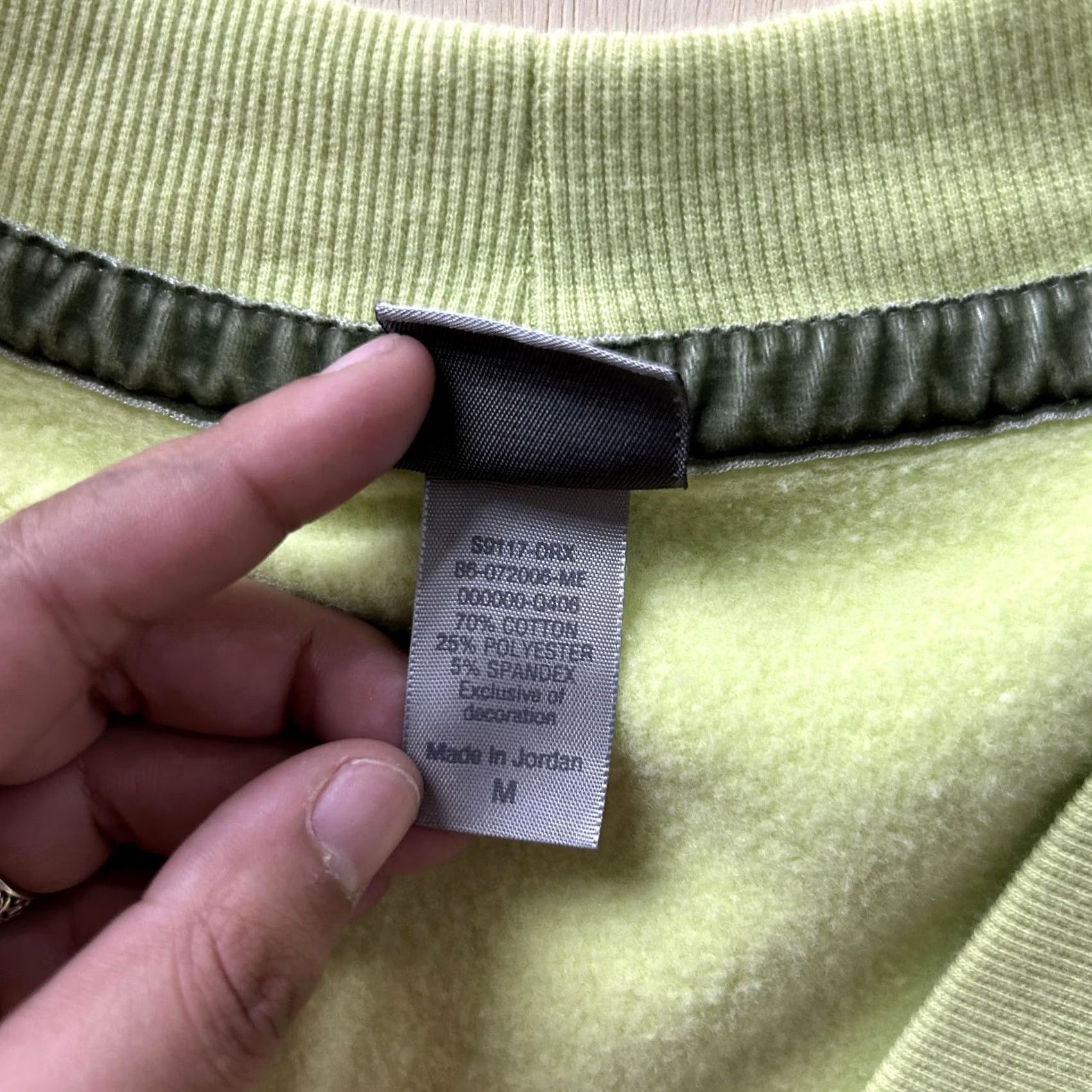 Champion C9 By Champion Sweatshirt Womens Medium Green Quilted V Neck Fleece Pullover Size M / US 6-8 / IT 42-44 - 4 Thumbnail
