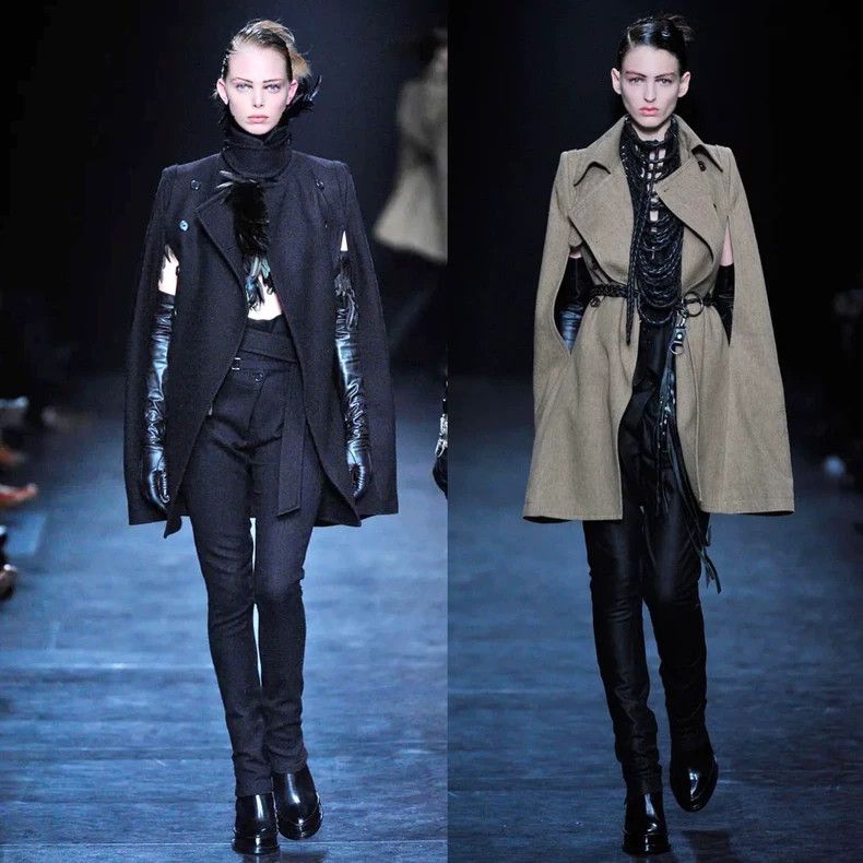 Ann Demeulemeester Ann Demeulemeester 2010 Reversible Wool Cape Size US M / EU 48-50 / 2 - 1 Thumbnail