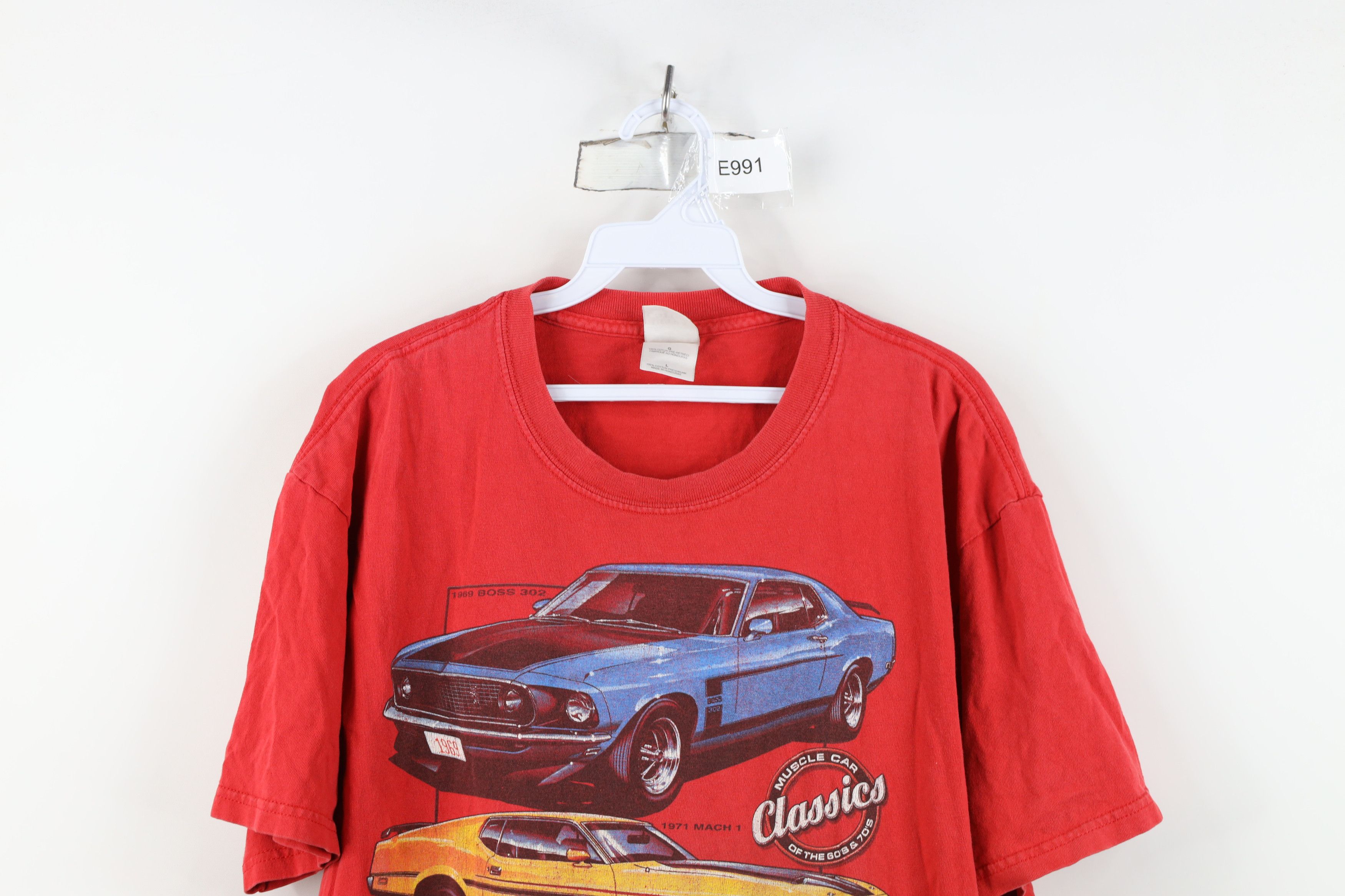 Vintage Vintage Y2K Ford Motor Co Mustang Muscle Car T-Shirt Red Size US L / EU 52-54 / 3 - 2 Thumbnail
