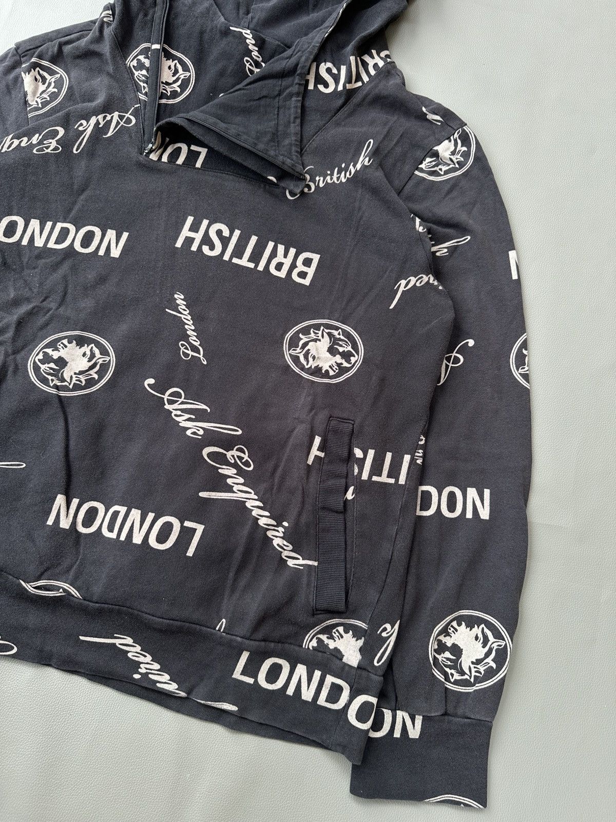 Beauty Beast × Japanese Brand × Vintage Ask Enquired London Aop Hoodie ifsixstyle Size US L / EU 52-54 / 3 - 6 Thumbnail