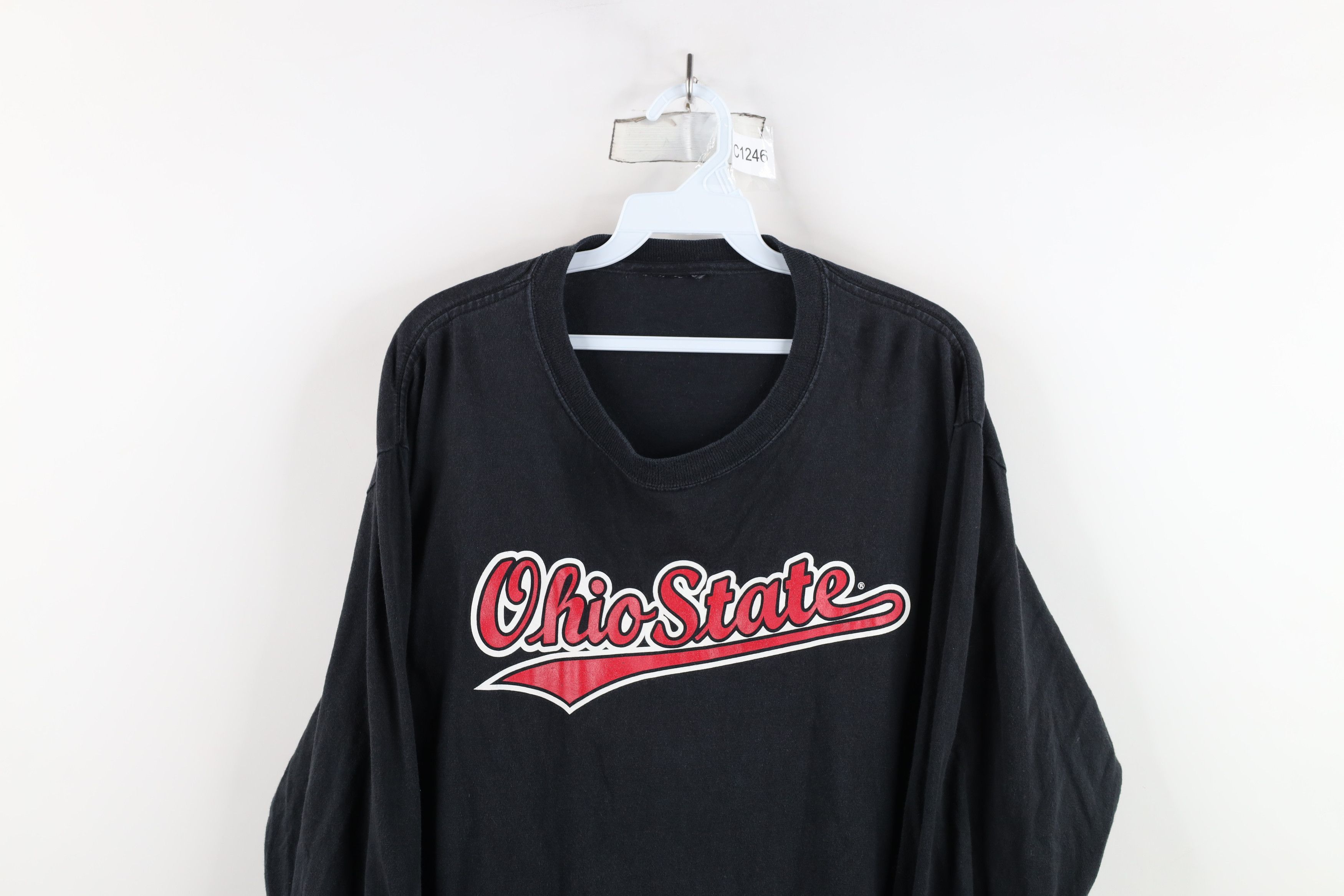 Vintage Vintage 90s Script Ohio State University Long Sleeve T-Shirt Size US L / EU 52-54 / 3 - 2 Thumbnail