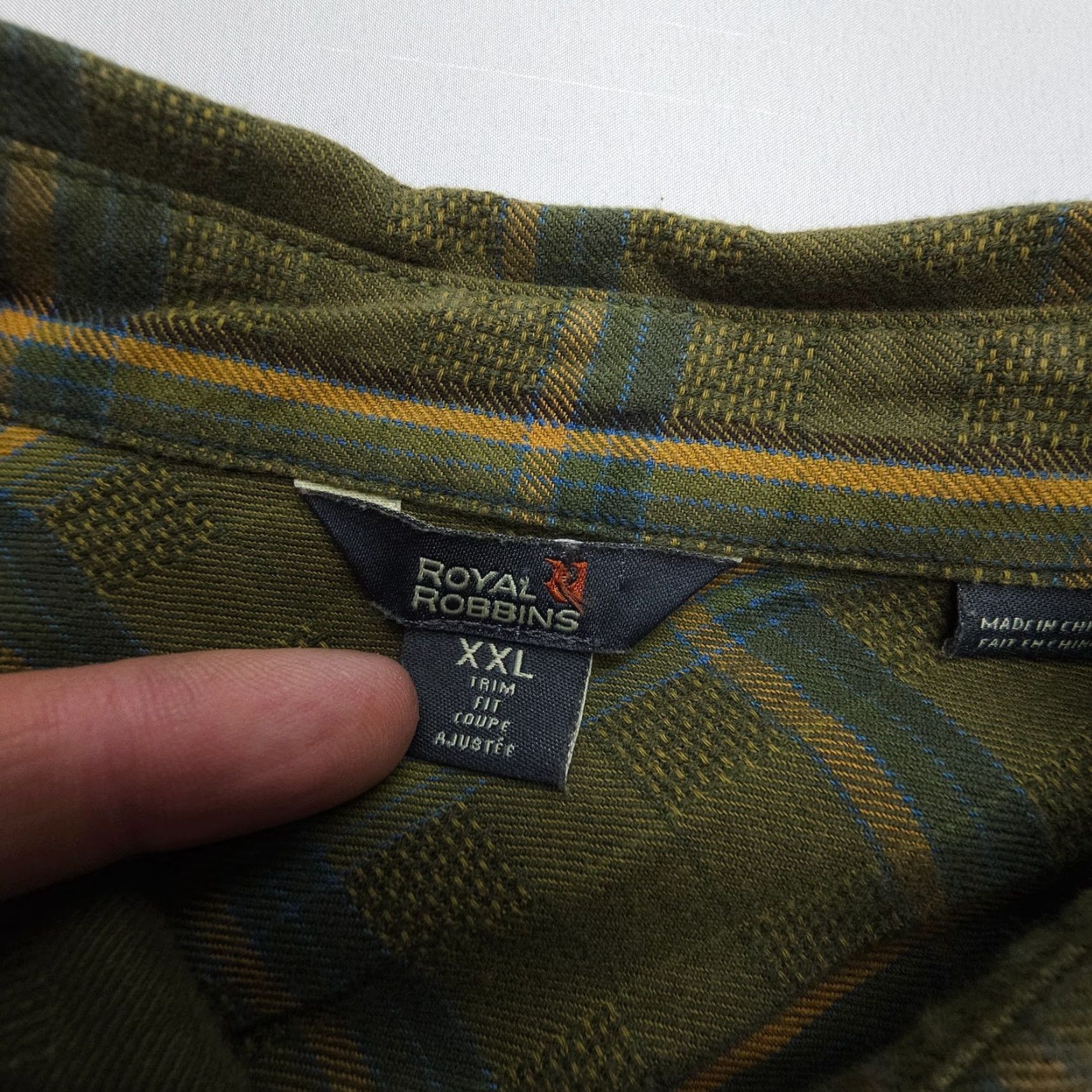 Royal Robbins Royal Robbins Button-Up Shirt Mens 2XL Long Sleeve Green Plaid Flannel Outdoor Casual Size US XXL / EU 58 / 5 - 3 Thumbnail