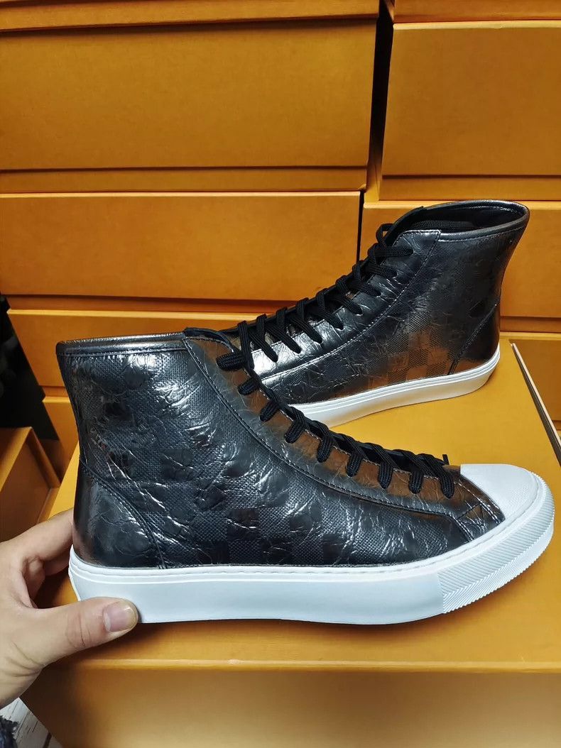 Louis Vuitton Louis Vuitton Men's Metallic Checkerboard Plate Shoes-2507 Size US 5 / EU 37 - 2 Thumbnail