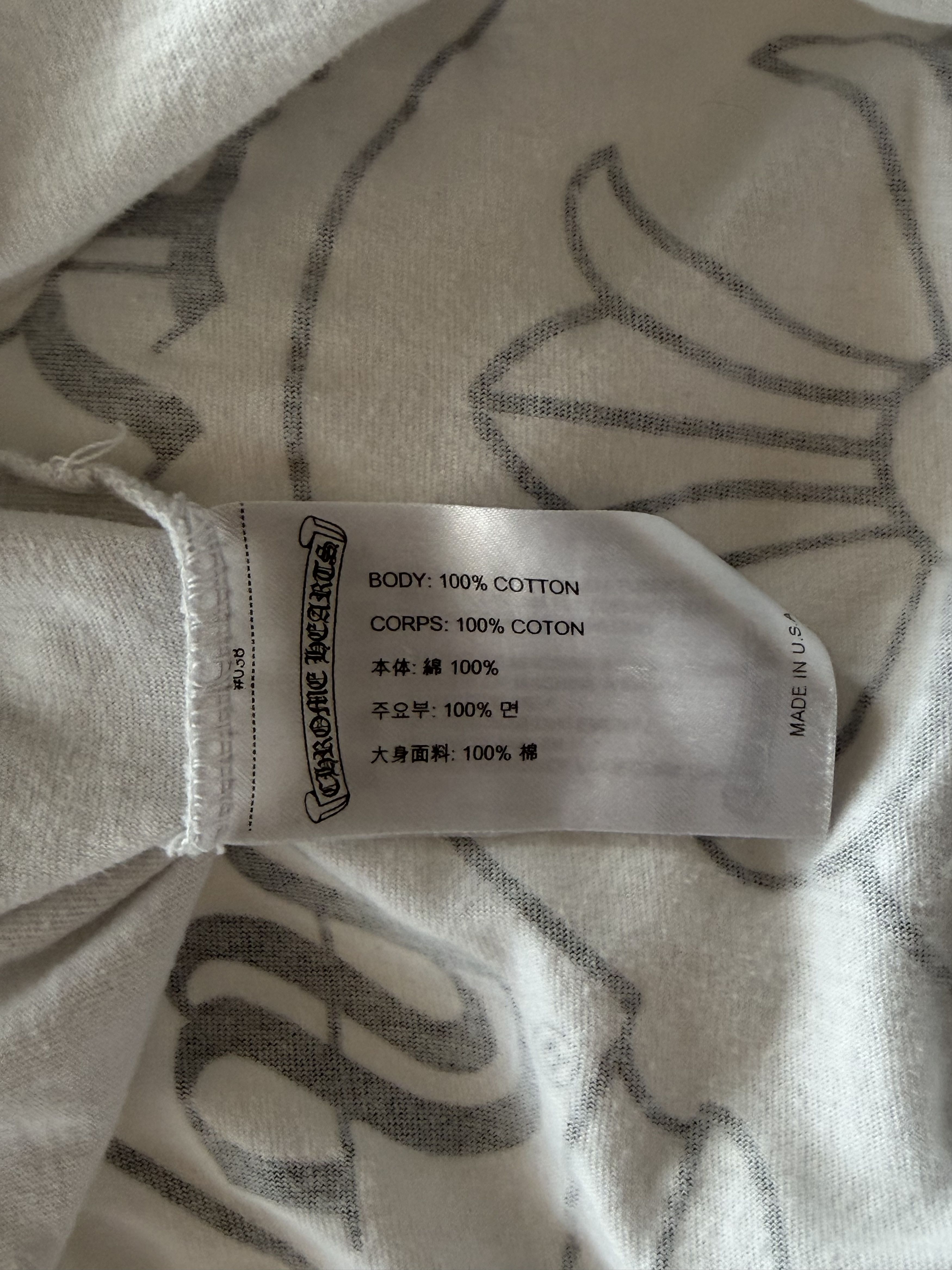 Chrome Hearts White & Multicolor Horseshoe Logo Longsleeve T-Shirt Size US M / EU 48-50 / 2 - 4 Thumbnail