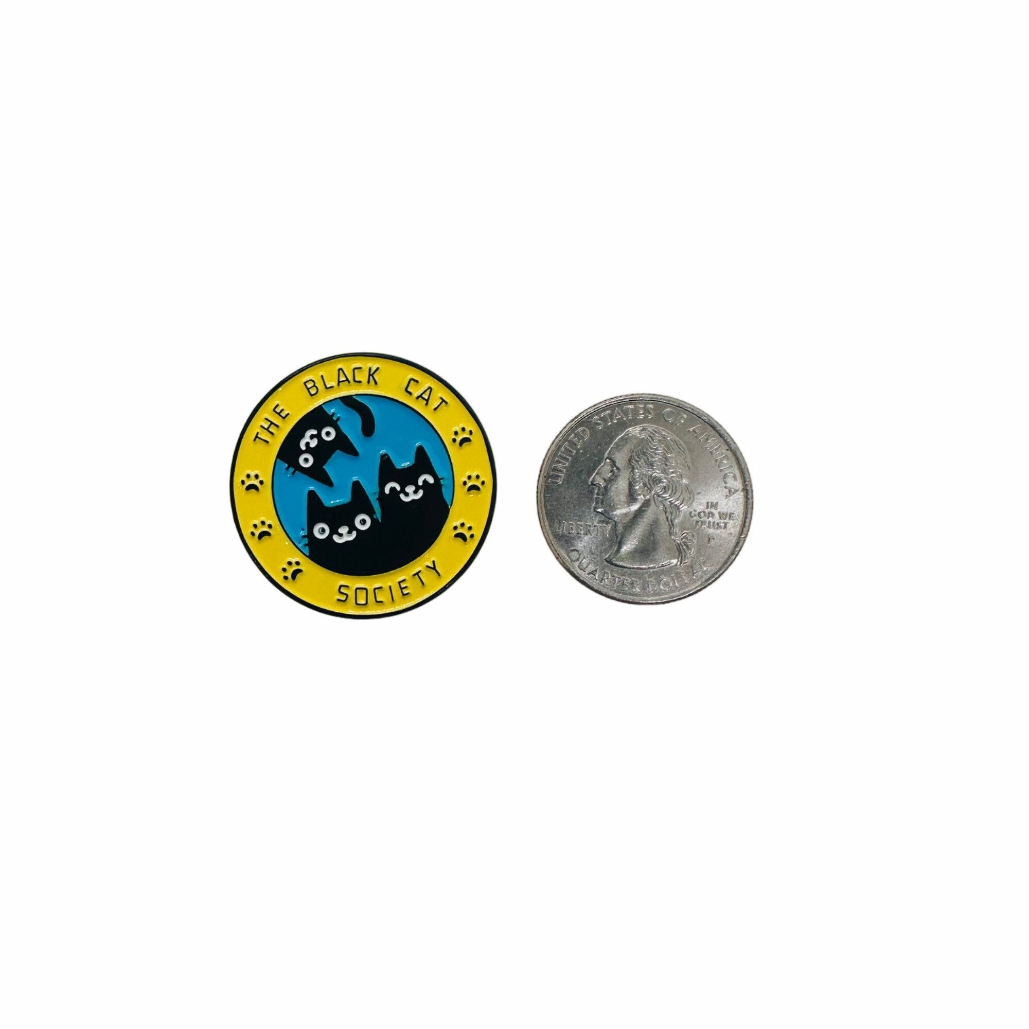 Other ⭐Pin Lapel Brooch Black Cat Society Cartoon Yellow Animal Ca Size ONE SIZE - 6 Thumbnail