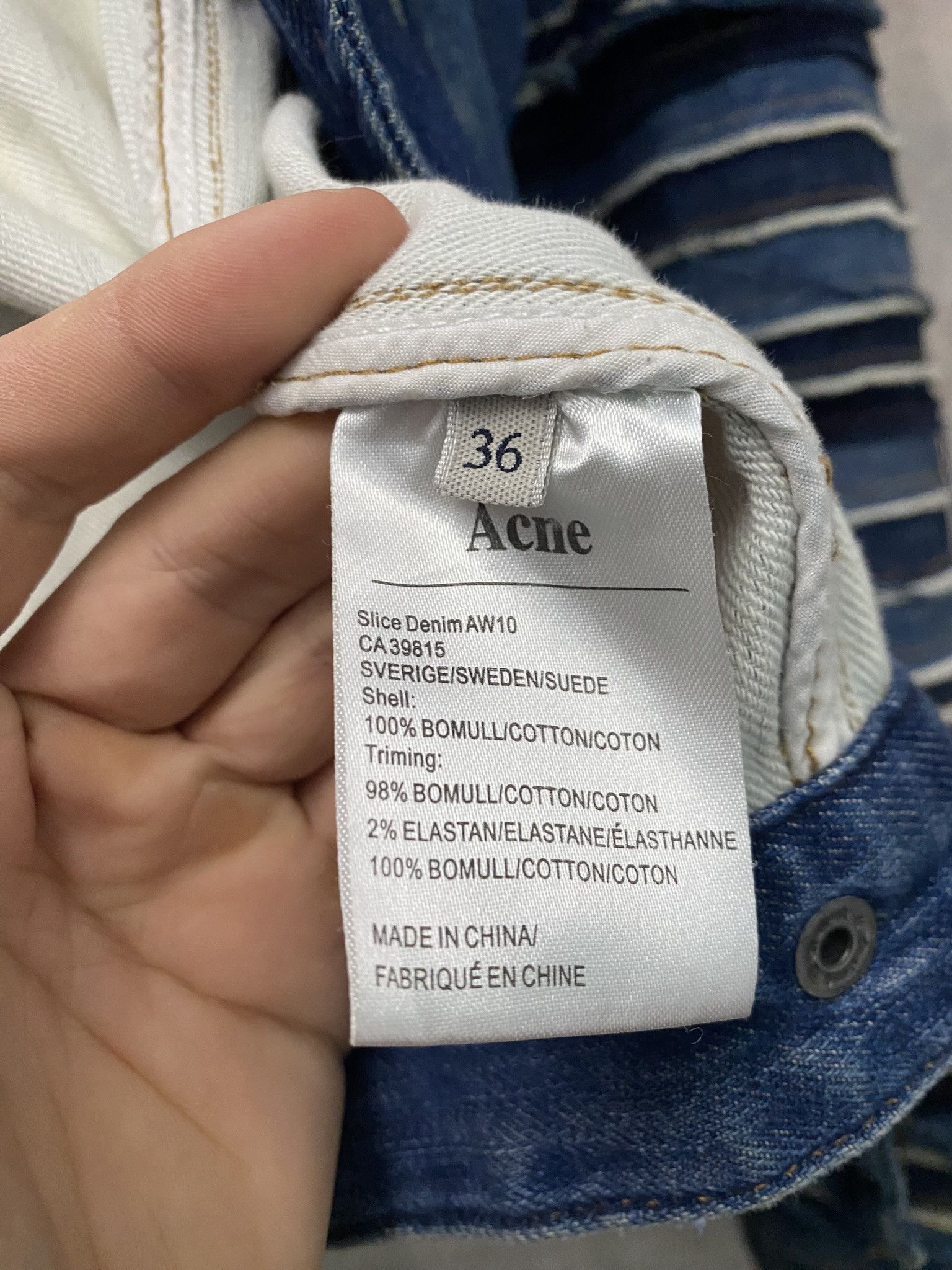 Acne Studios × Designer Acne Studios Denim Jacket Luxury Size XS / US 0-2 / IT 36-38 - 6 Thumbnail
