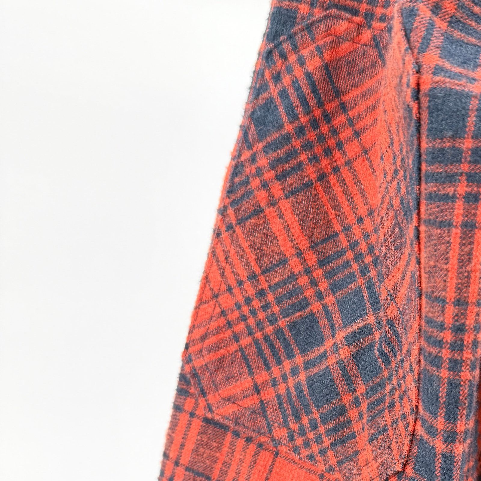 L.L. Bean Red Navy Plaid Snap Front Flannel Shirt Size US L / EU 52-54 / 3 - 5 Thumbnail