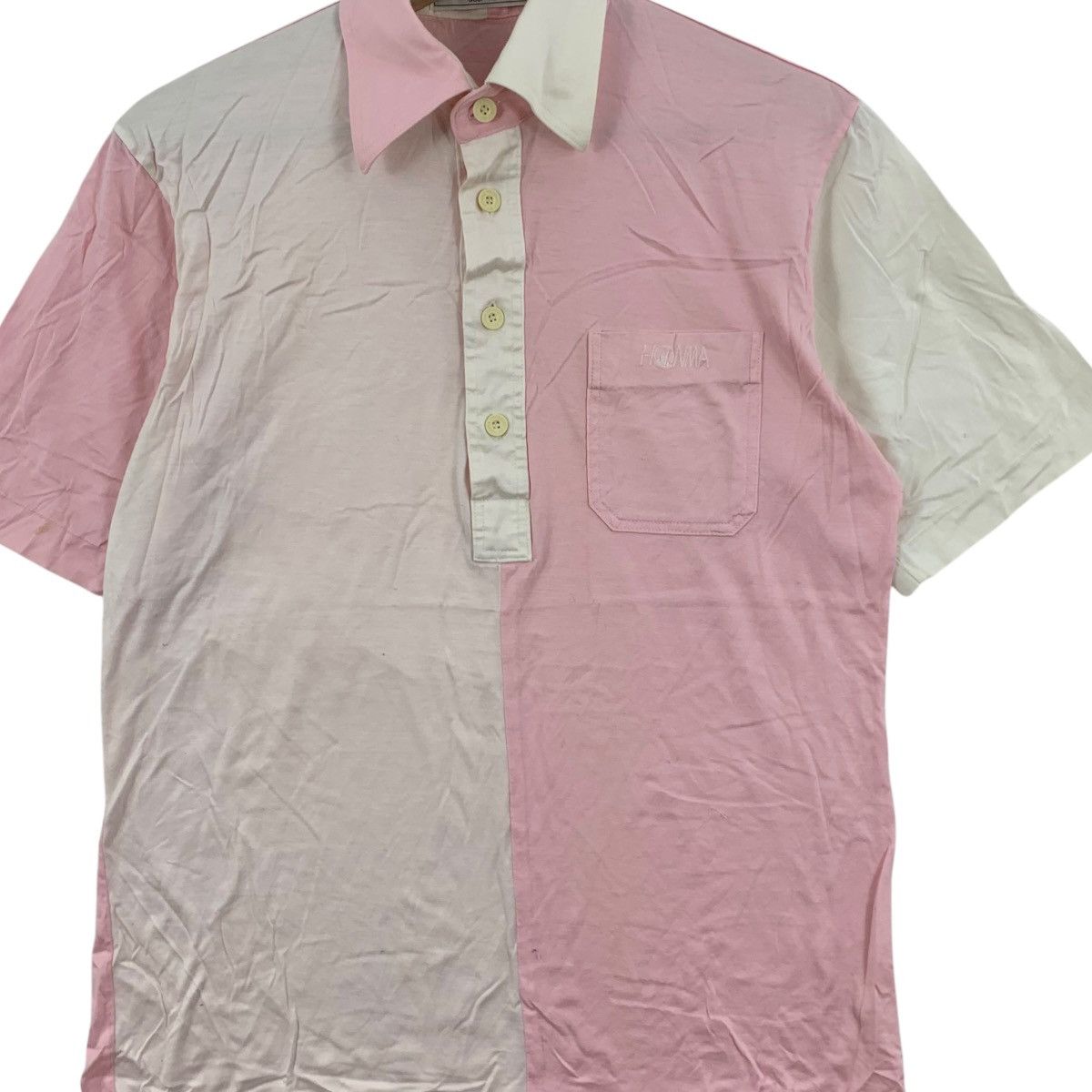 Vintage Vintage 90’ HONMA GOLF COLLECTION Pink Polo Tee Shirt Top Size M / US 6-8 / IT 42-44 - 3 Thumbnail