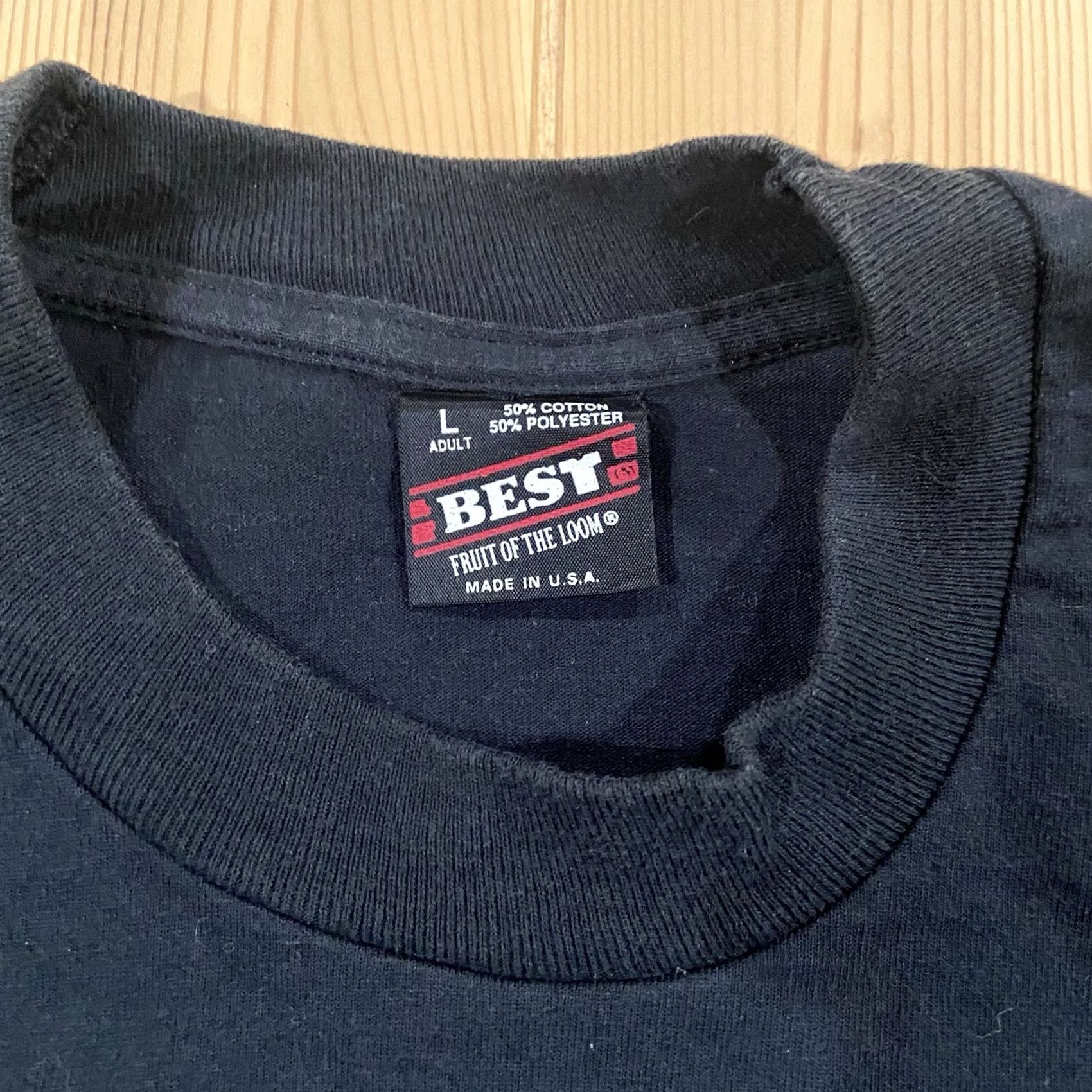 Vintage VINTAGE If you Cant Fly with the Big Boys Stay in the Hangar! Pilot Planes T-Shirt Men's 90s Black Cotton Short Sleeve Crew Neck L Adjustable Size US L / EU 52-54 / 3 - 5 Thumbnail